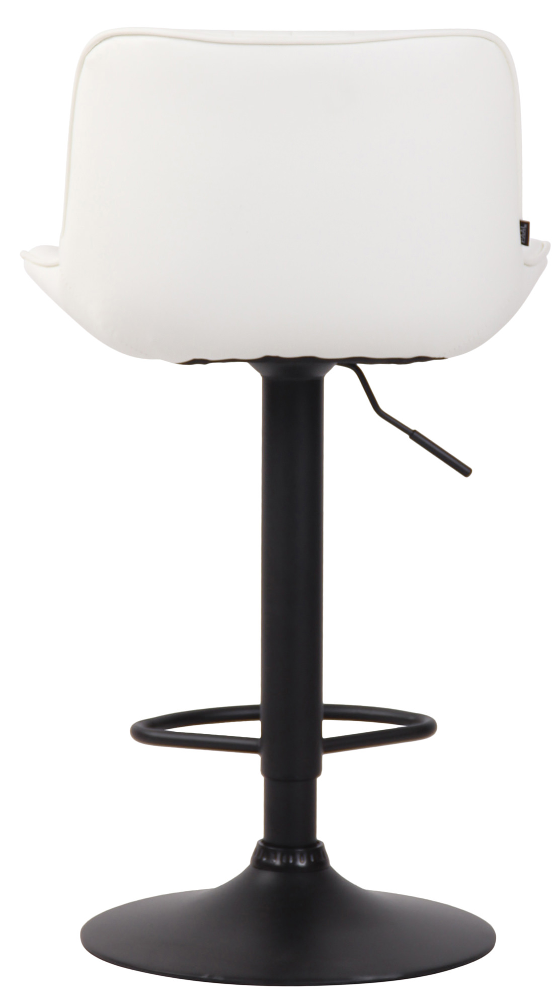 Lot de 2 Tabourets de bar Lentini en Similicuir Pied trompette en Métal