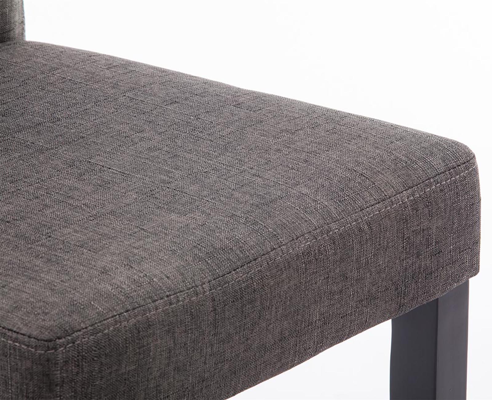 Chaise de salle à manger Ina en tissu avec Pieds en Bois