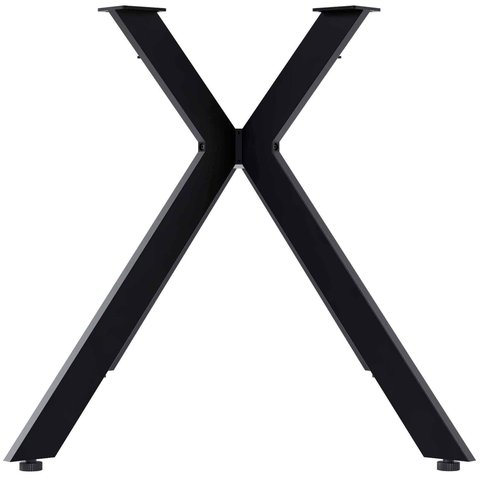 Pieds de table Cascada noir modernes et robustes pour un design elegant et une stabilite optimale