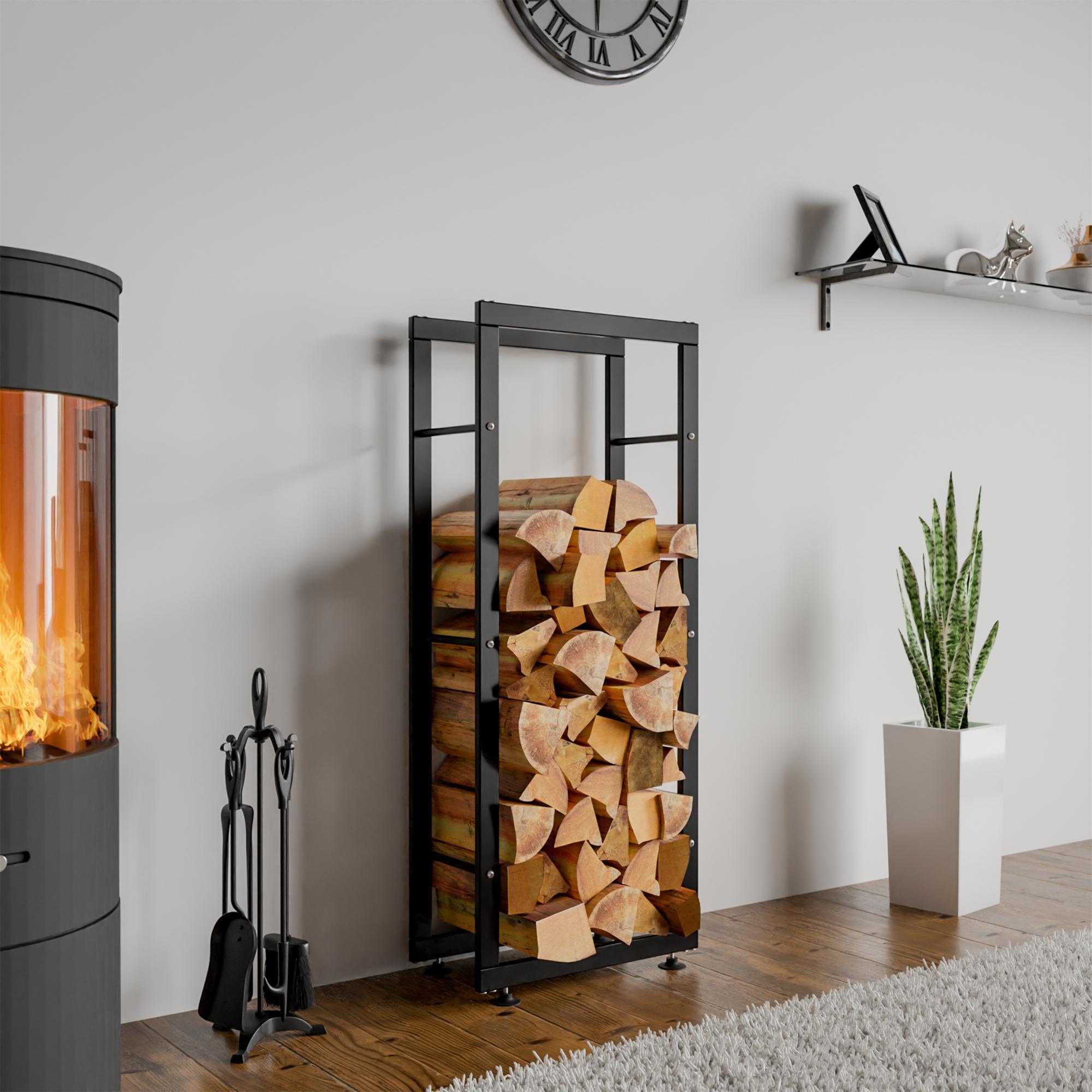 Porte-bûches pour bois de cheminée Keri V2