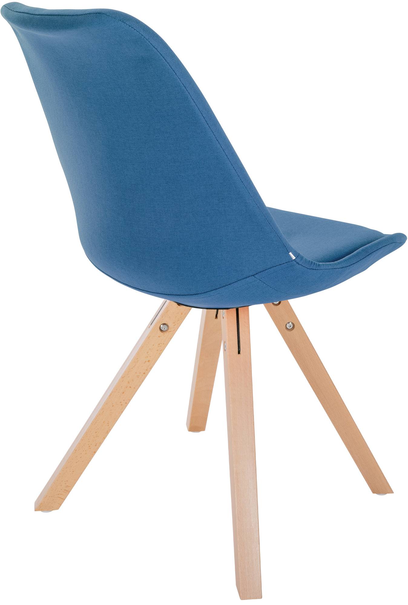 Chaise de salle à manger Sofia en Tissu avec Pieds en bois