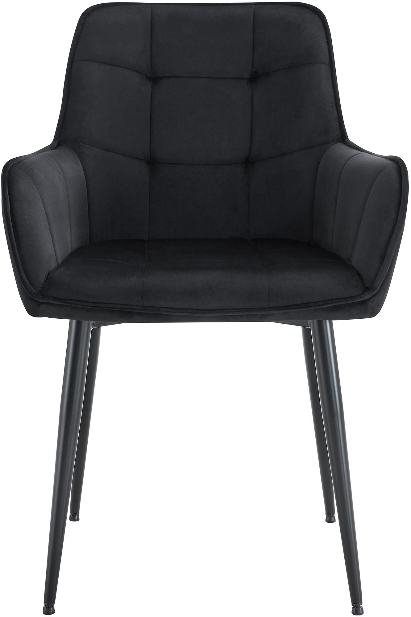 Lot de 2 chaises de salle à manger Ferndale velours