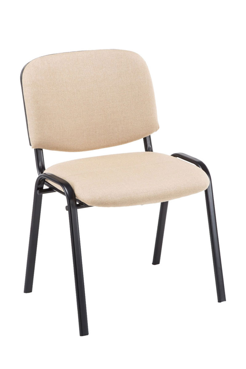 Lot de 4 chaises visiteur Ken en tissu
