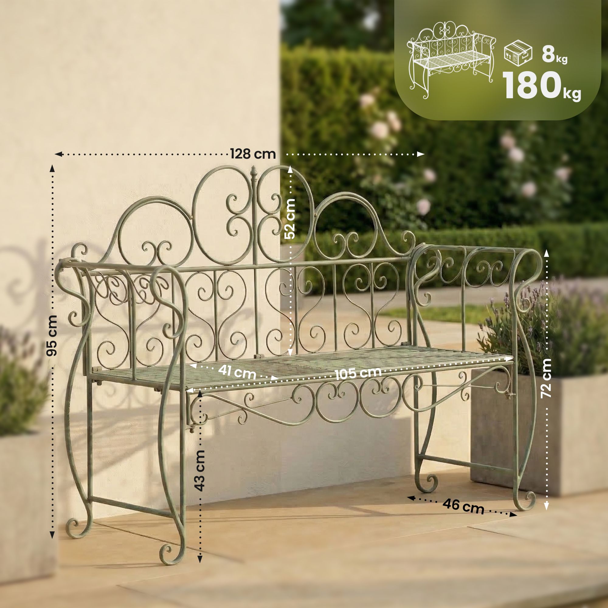Banc de jardin Minna