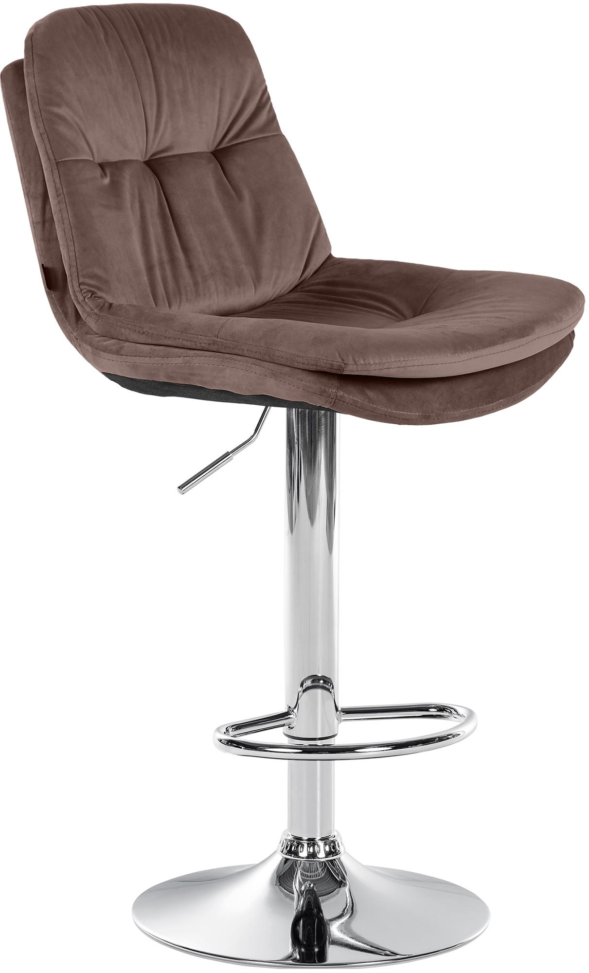 Tabouret de bar Laurel velours