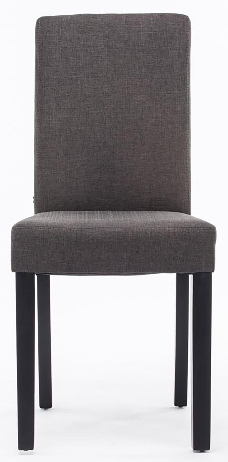 Lot de 2 Chaises de salle à manger Ina Tissu avec pieds en Bois