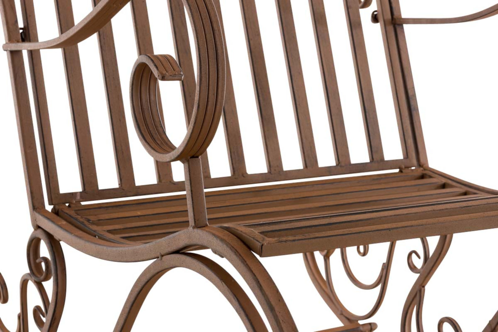 Lot de 2 Fauteuils à bascule d'extérieur Smilla en fer forgé