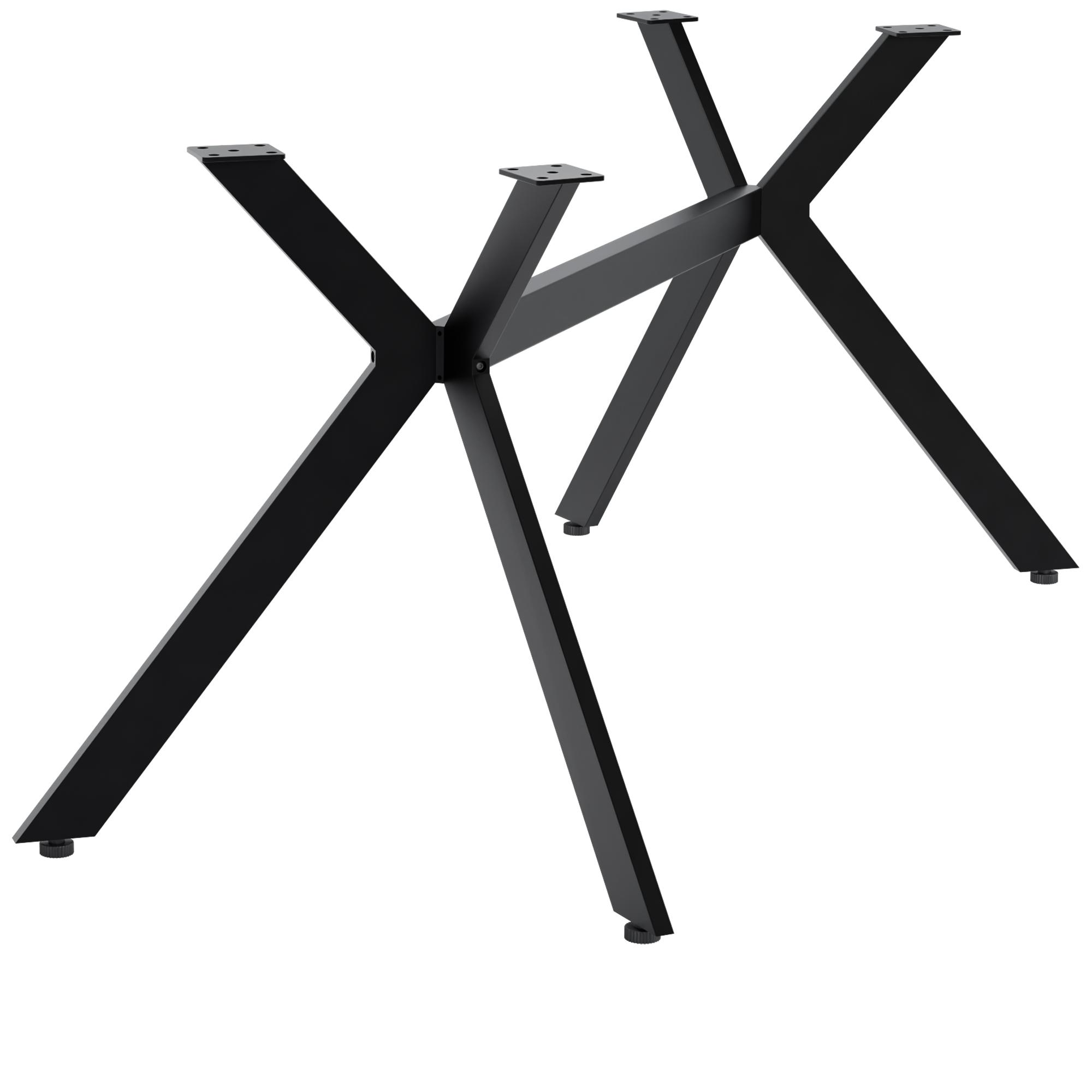 Pieds de table Cascada noir modernes et robustes pour un design elegant et une stabilite optimale