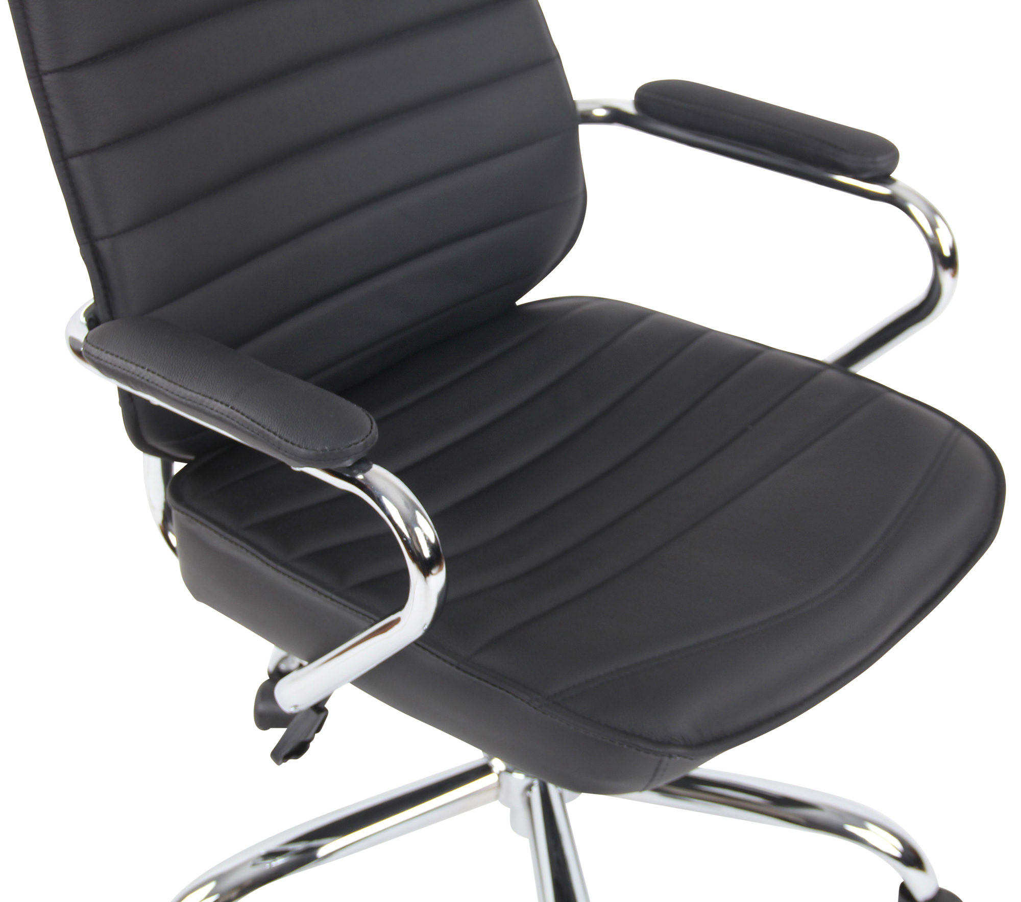 Fauteuil de bureau Rako en cuir véritable