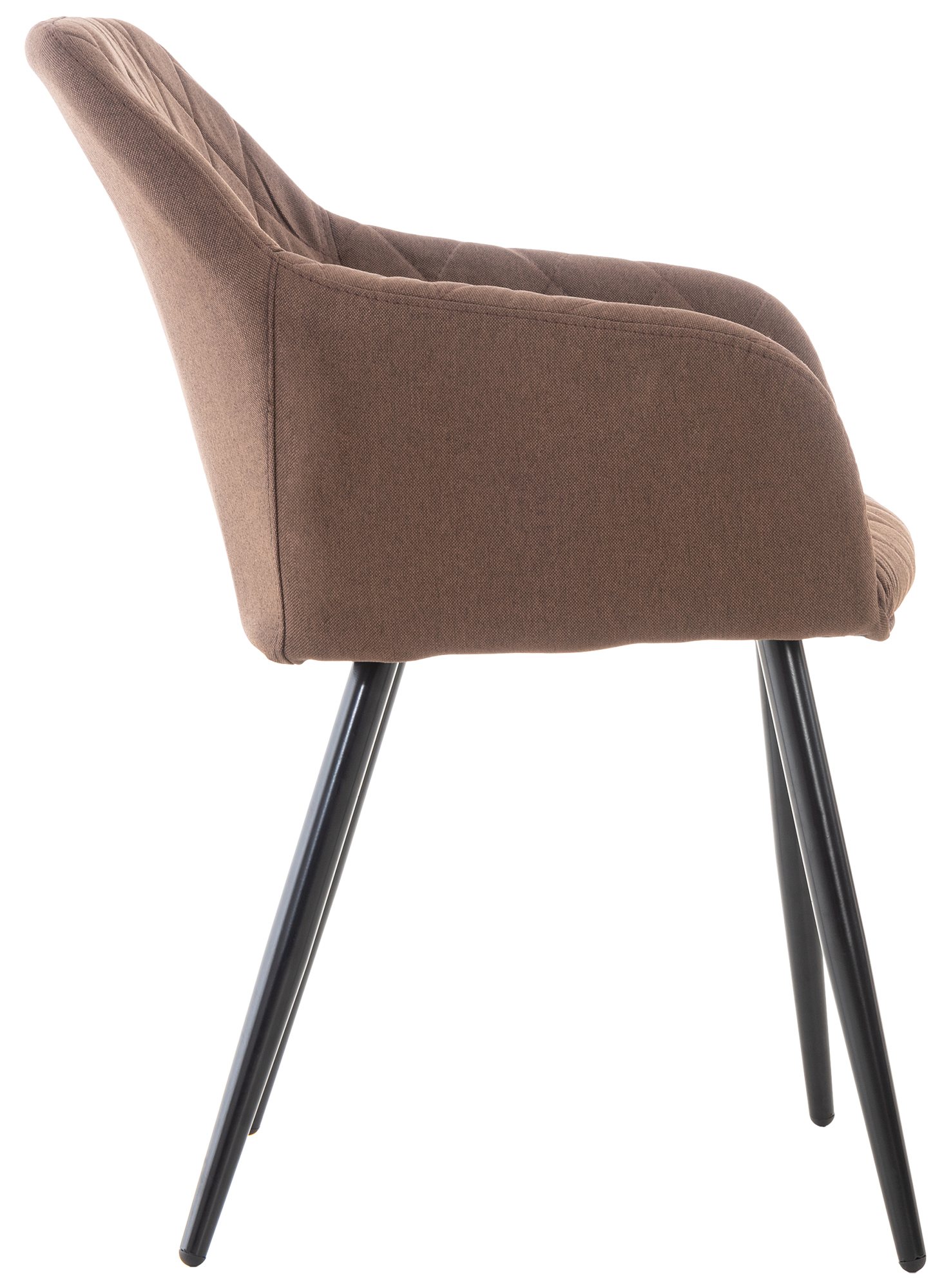 Lot de 2 chaises de salle à manger Shila avec Piètement en Métal noir