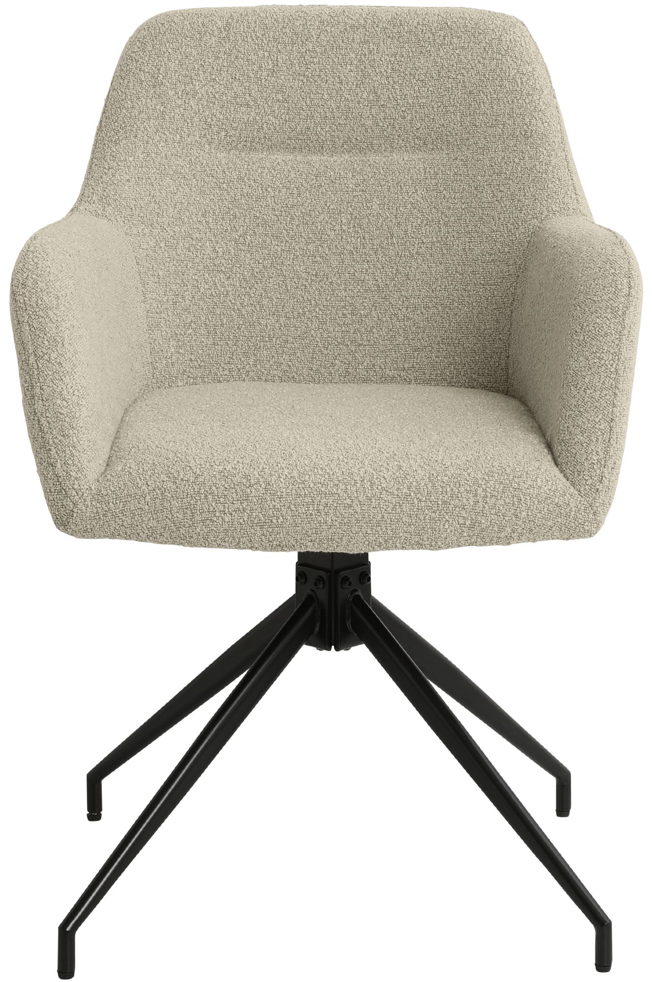 Lot de 2 Chaises de Salle à Manger Merlinda en Tissu Bouclette