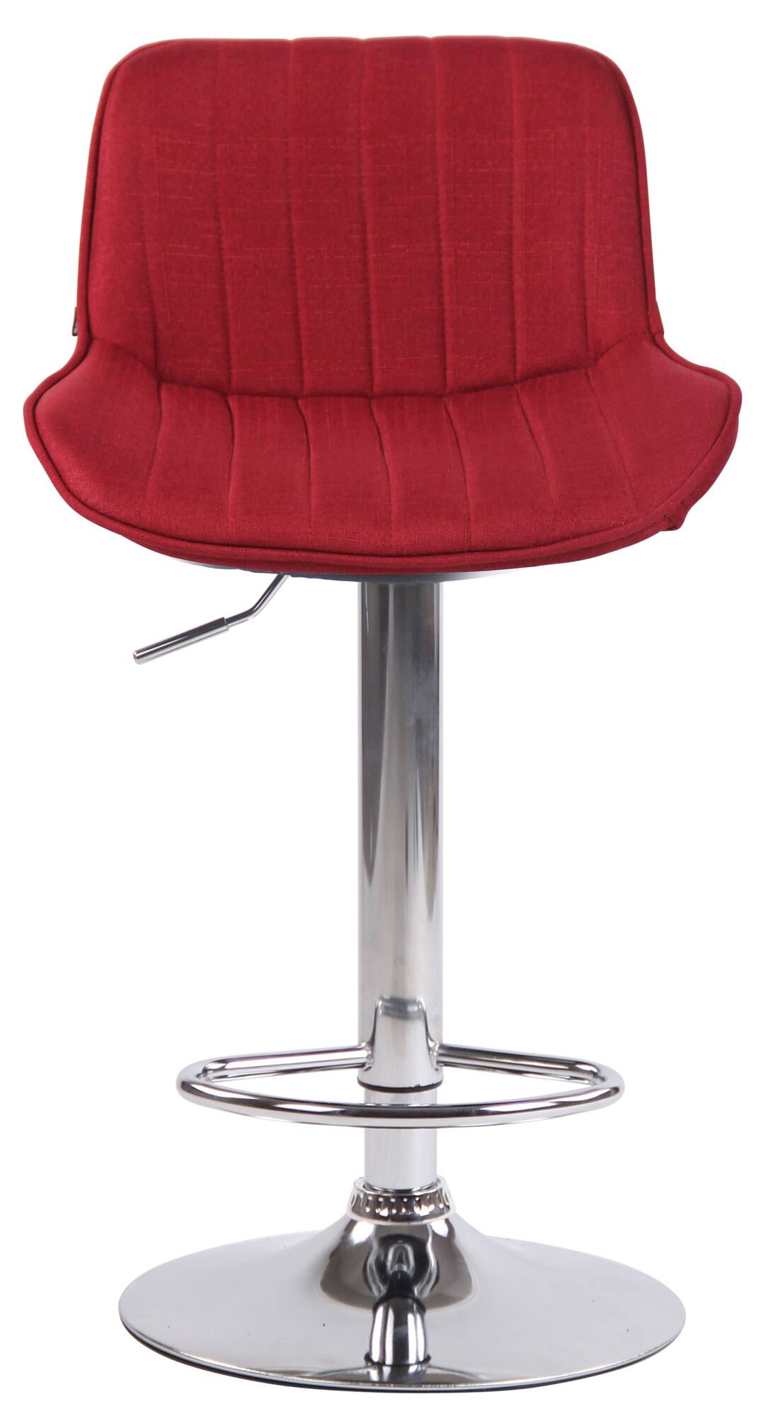 Lot de 2 Tabourets de bar Lentini en Tissu Pied trompette en Métal