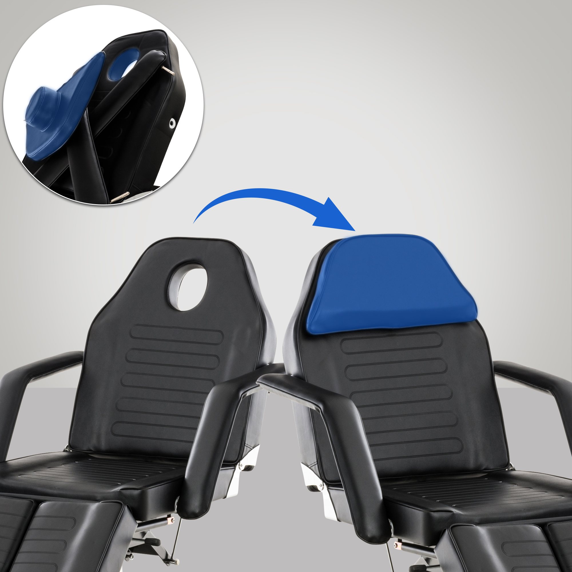 Fauteuil Lit de massage hydraulique Split ajustable Inclinable