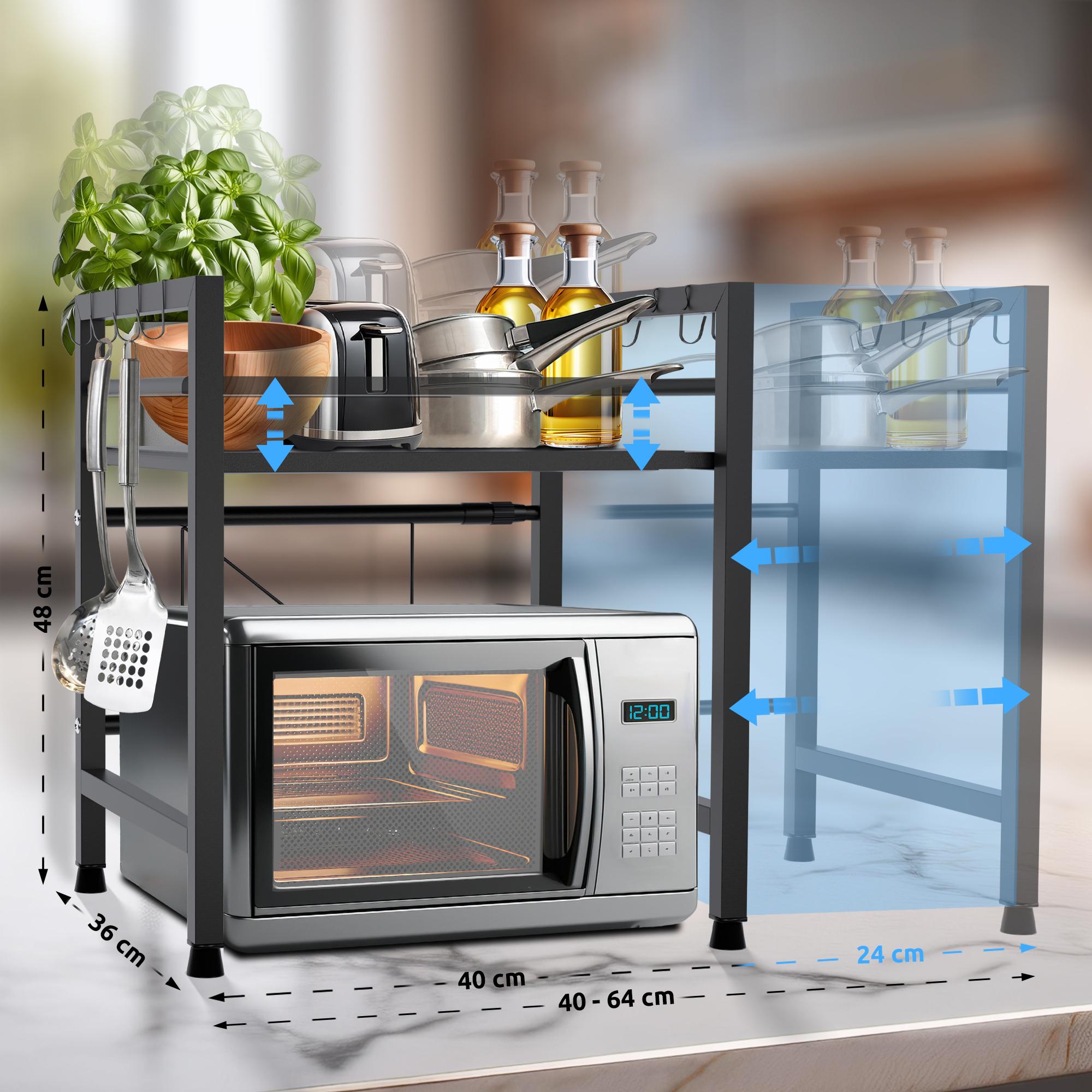 Étagère pour micro-ondes Marana à niveaux