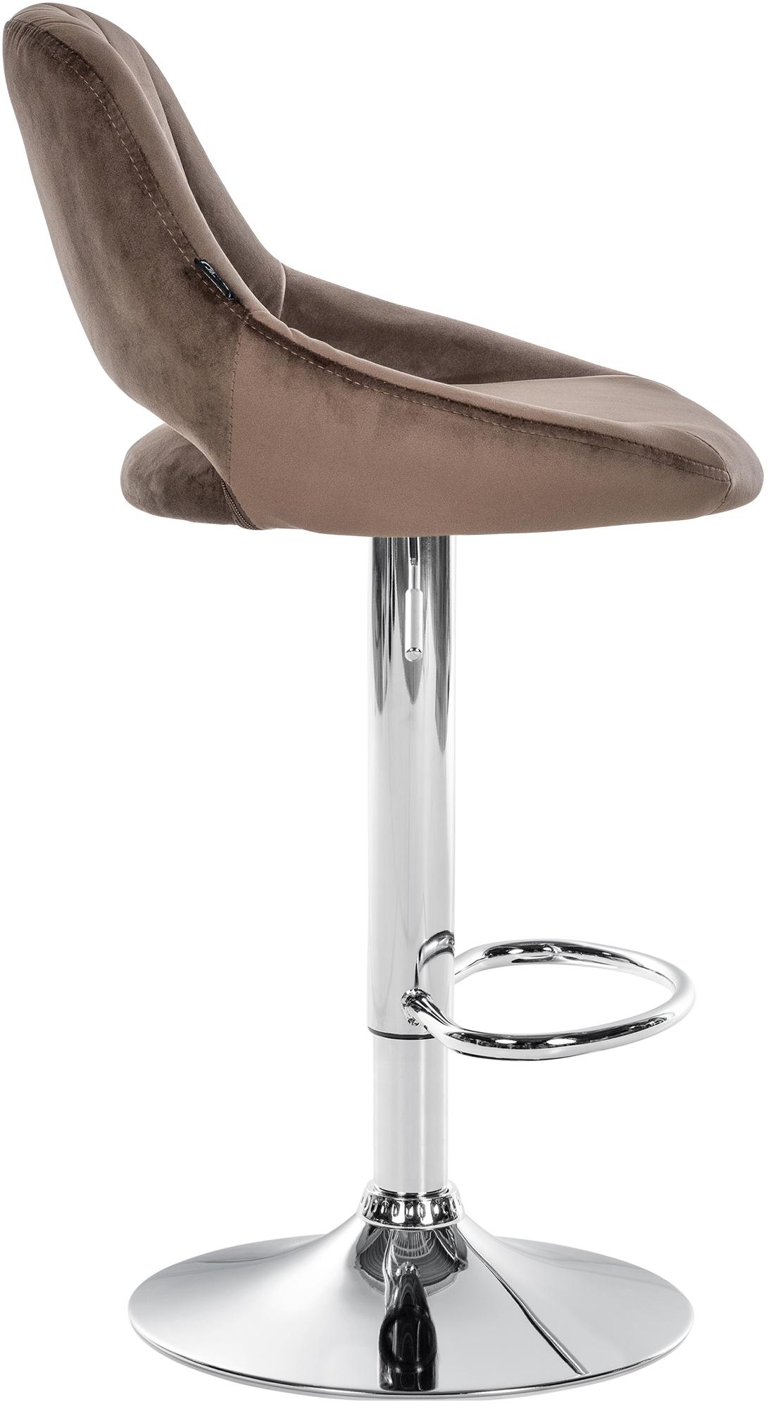 Tabouret de bar Milet en velours