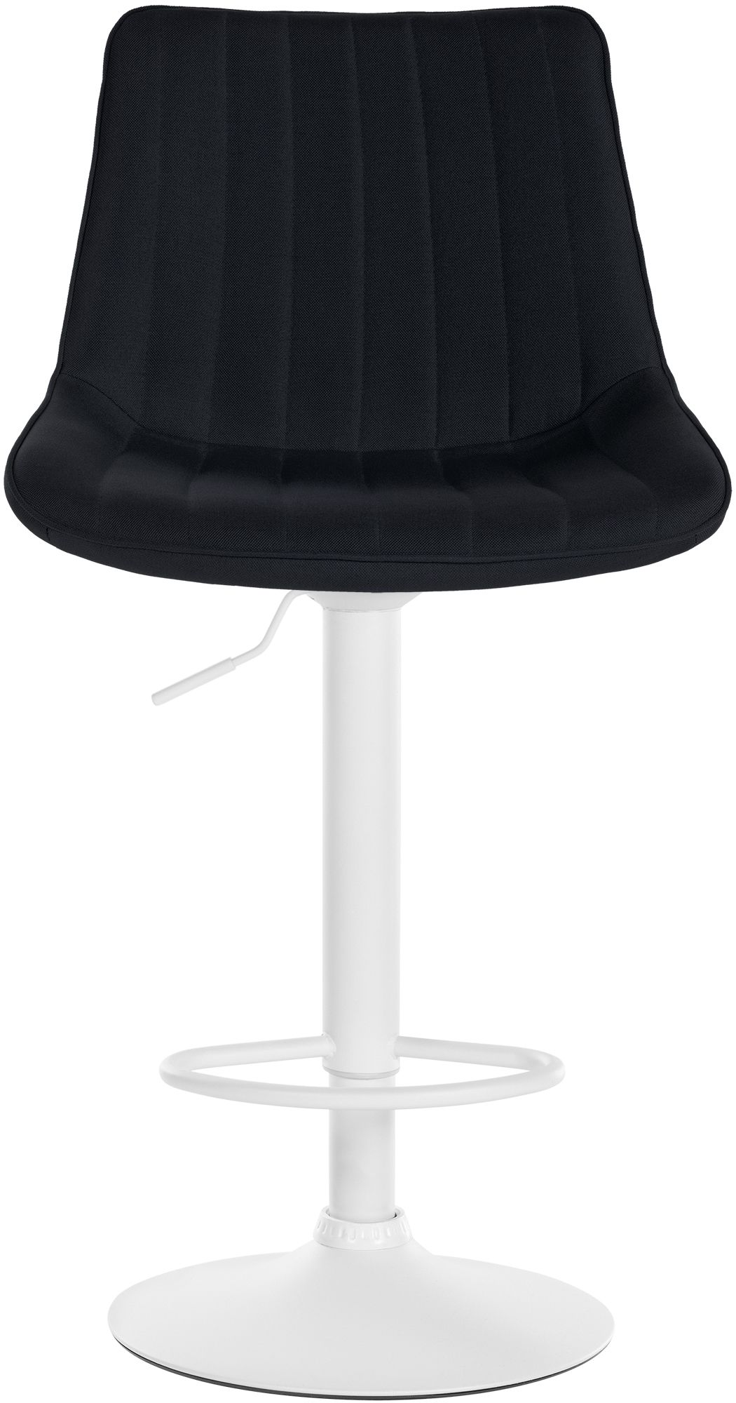 Tabouret de bar Toni en Tissu Pied trompette en Métal