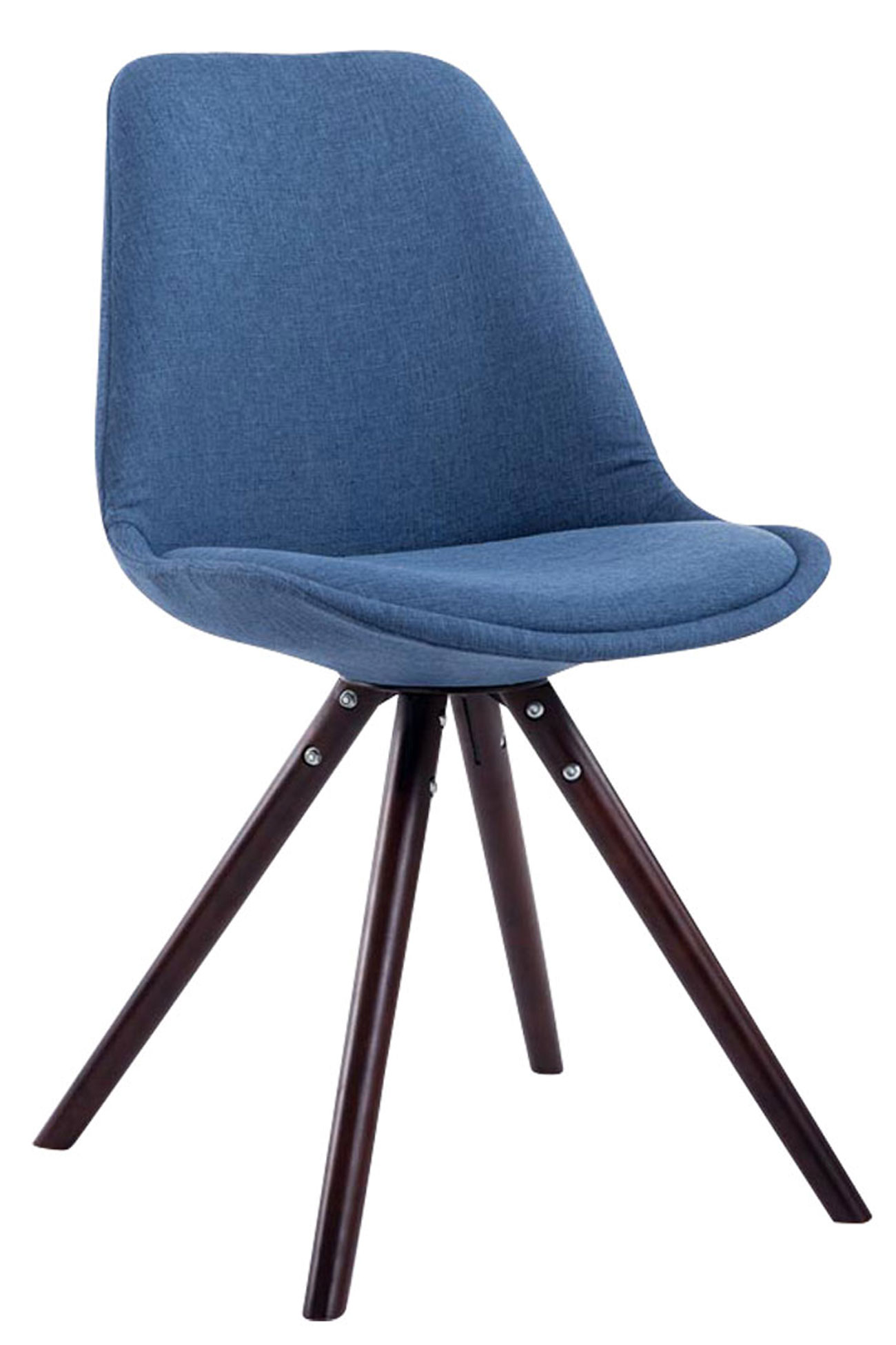 Chaise Toulouse tissu pieds ronds