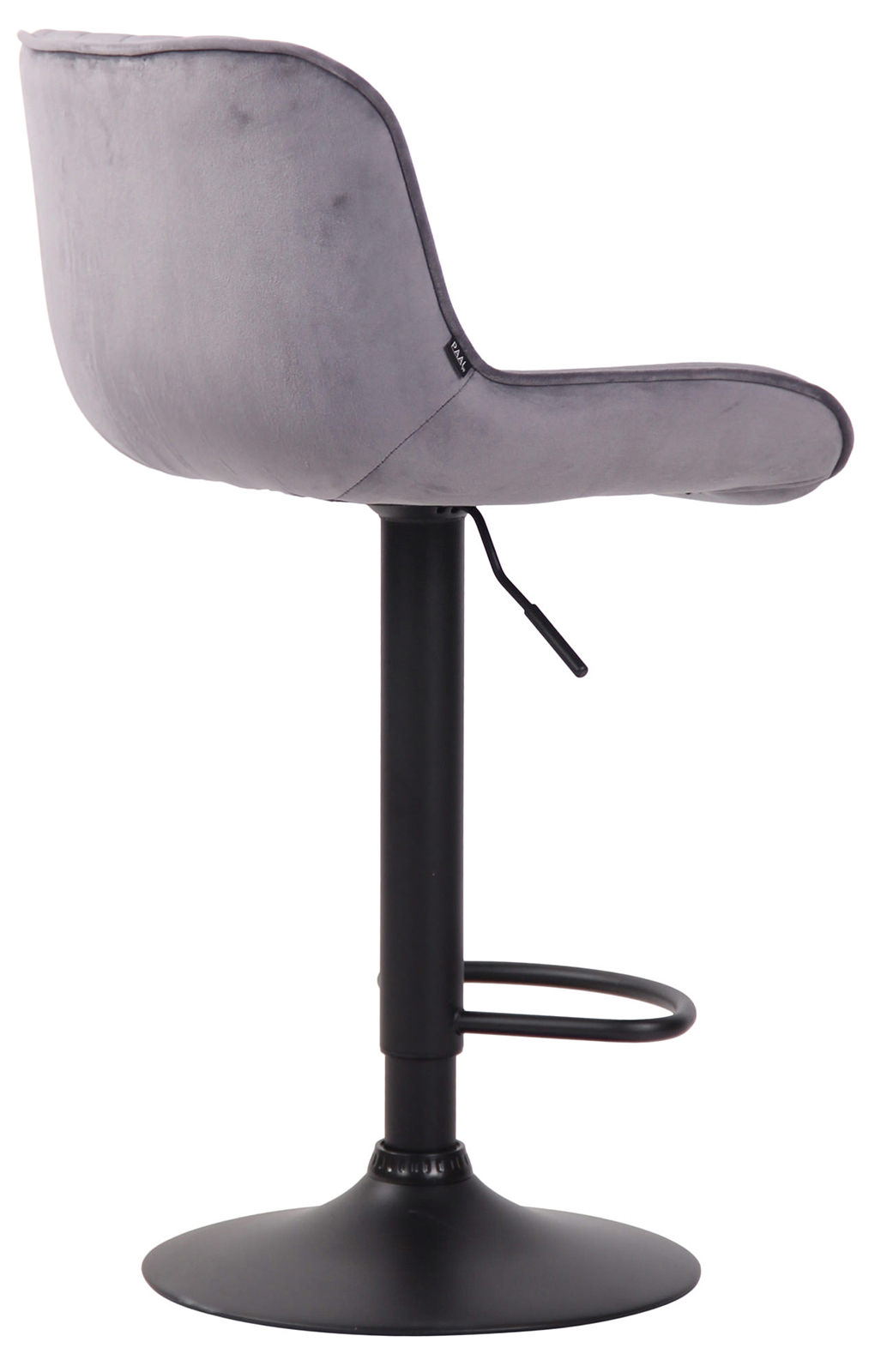 Lot de 2 Tabourets de bar Lentini en Velours Pied trompette en Métal