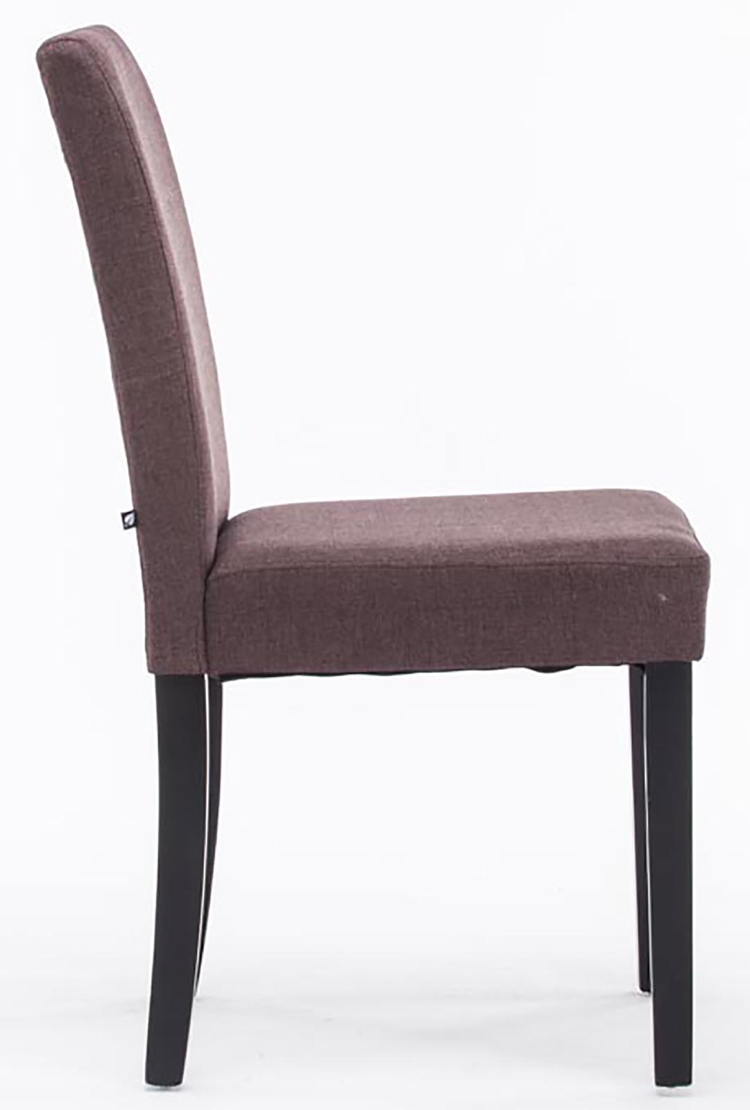 Chaise de salle à manger Ina en tissu avec Pieds en Bois
