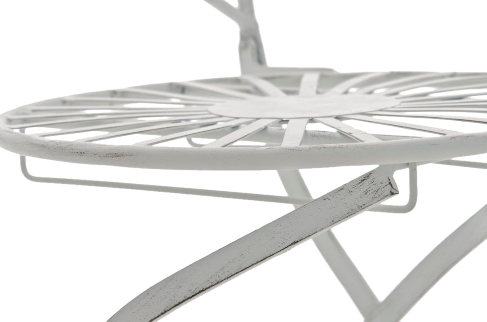 Lot de 2 Chaises de jardin pliables Indra en fer forgé