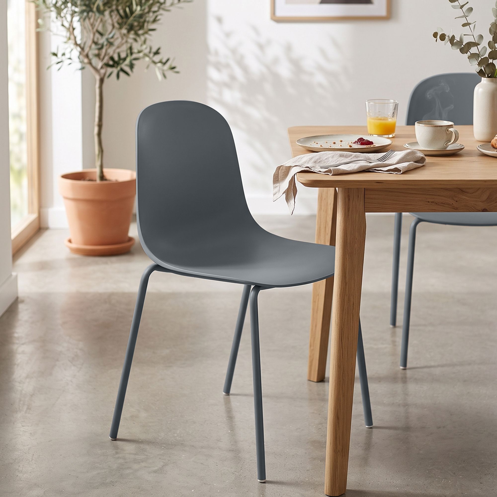 Lot de 4 chaises empilables Hardin