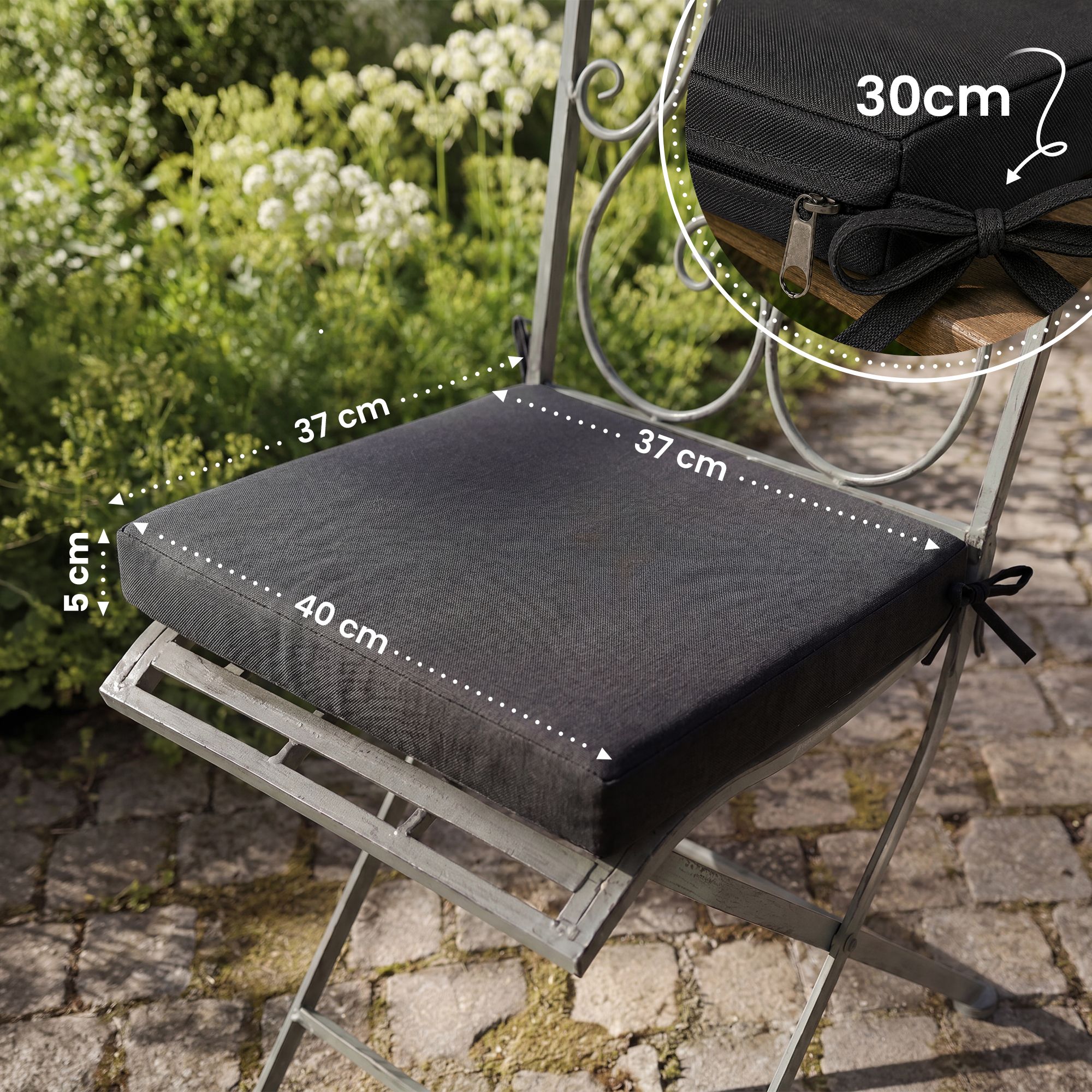 Coussin d assise pour chaise de jardin Sibell ou Kiran