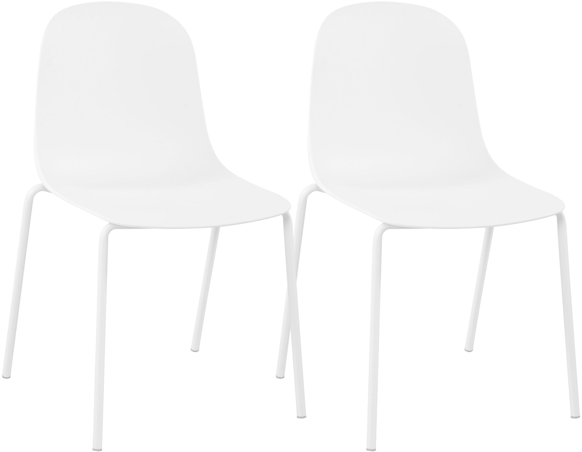 Lot de 2 chaises empilables Hardin