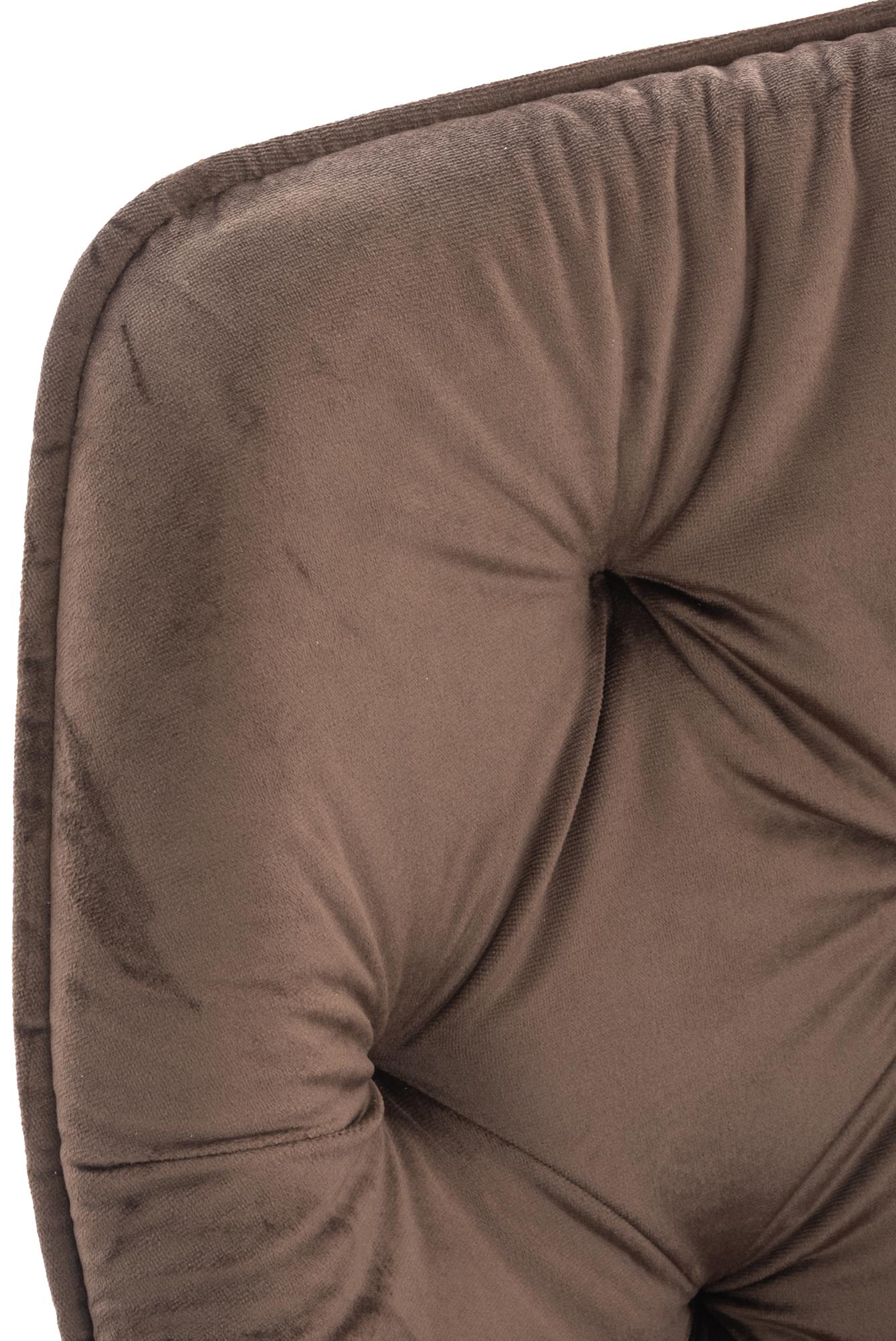 Chaise de salle à manger Tanna en Velours avec Piètement en Métal noir