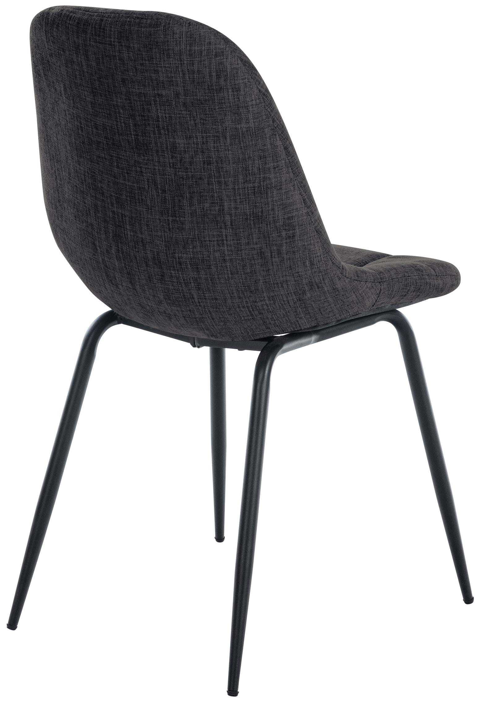 Chaise de salle à manger Tom avec Pieds en métal noir