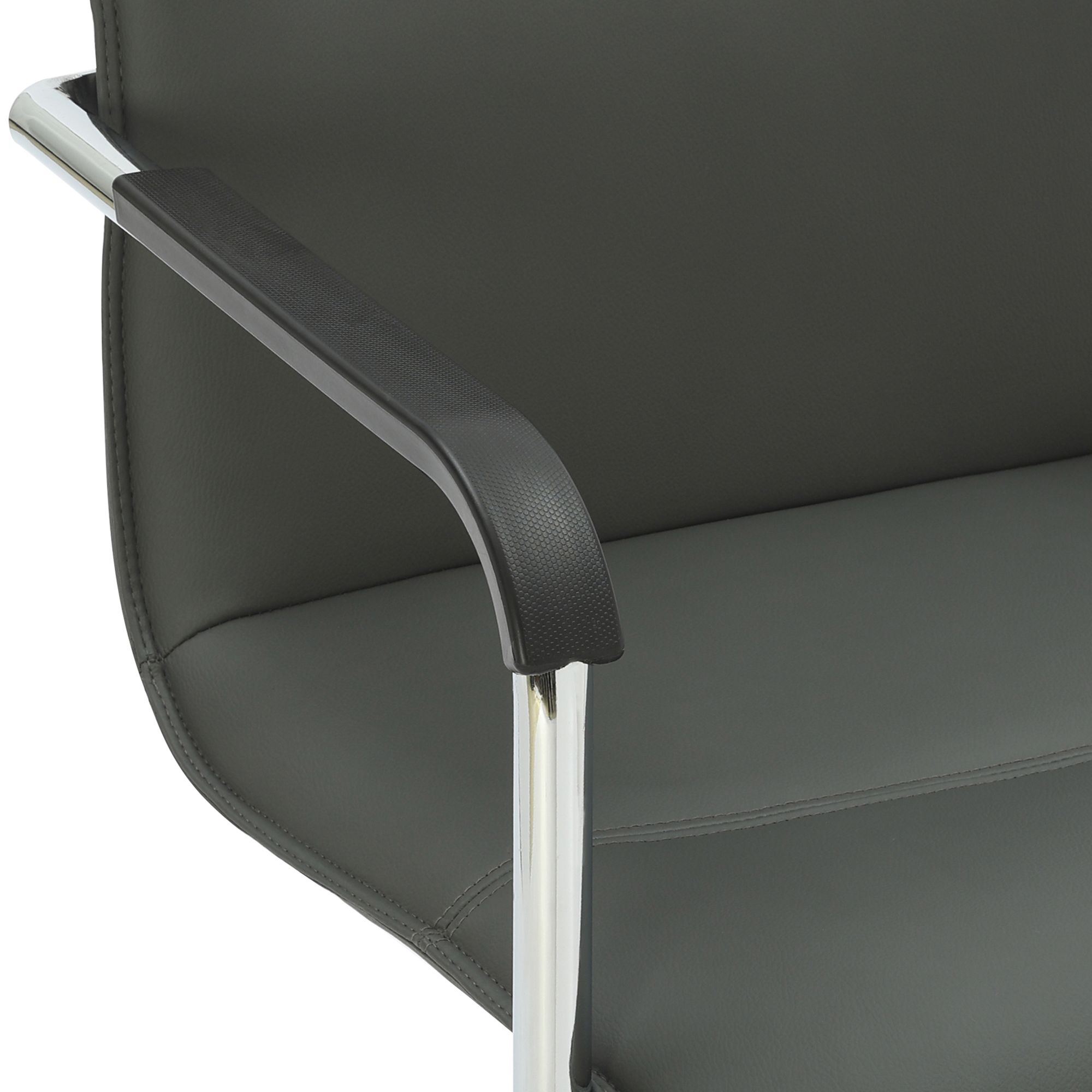 Lot de 2 chaises cantilever Seattle en similicuir