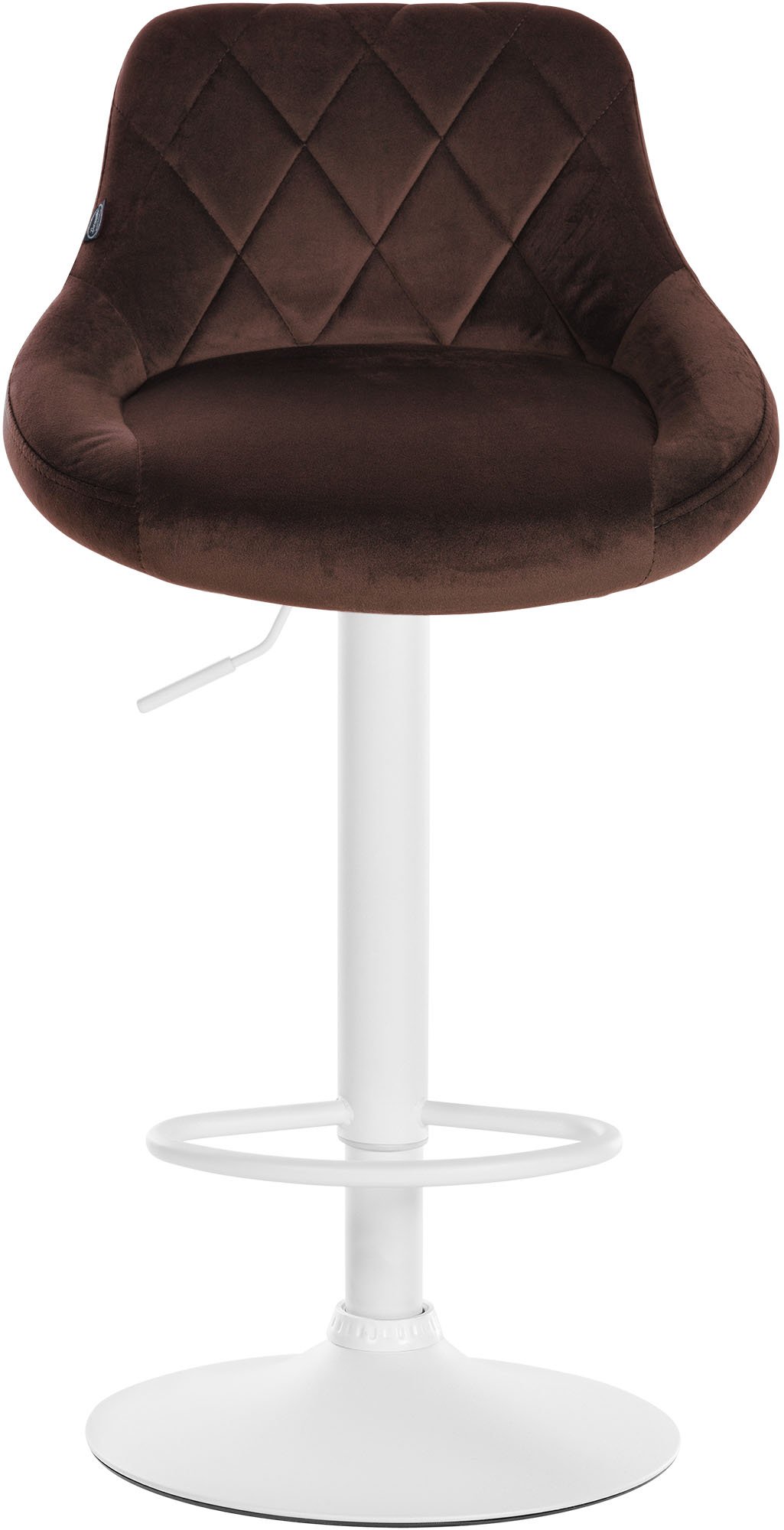 Lot de 2 tabourets de bar Lazio velours