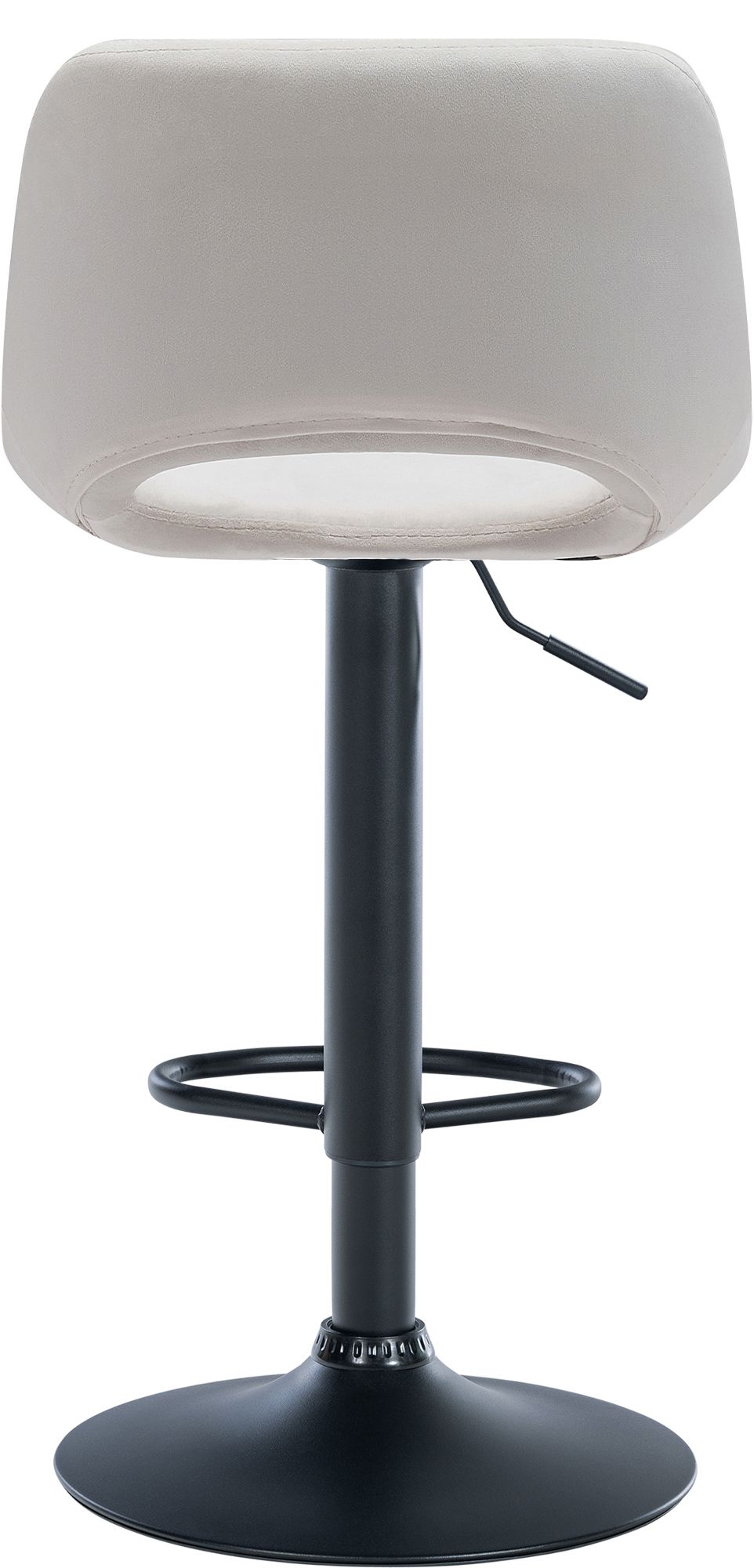 Lot de 2 tabourets de bar Camden velours