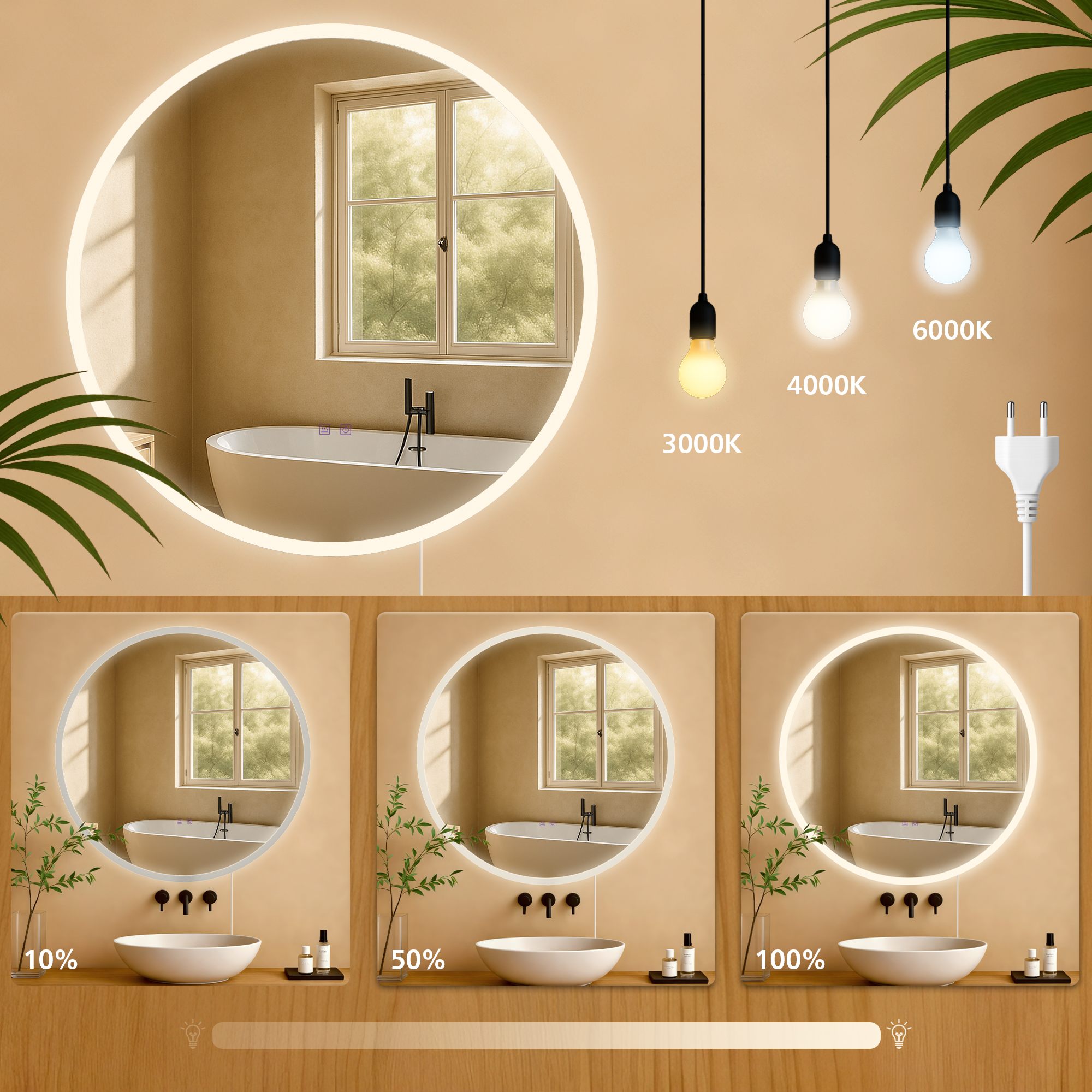 Miroir de salle de bain Laconia