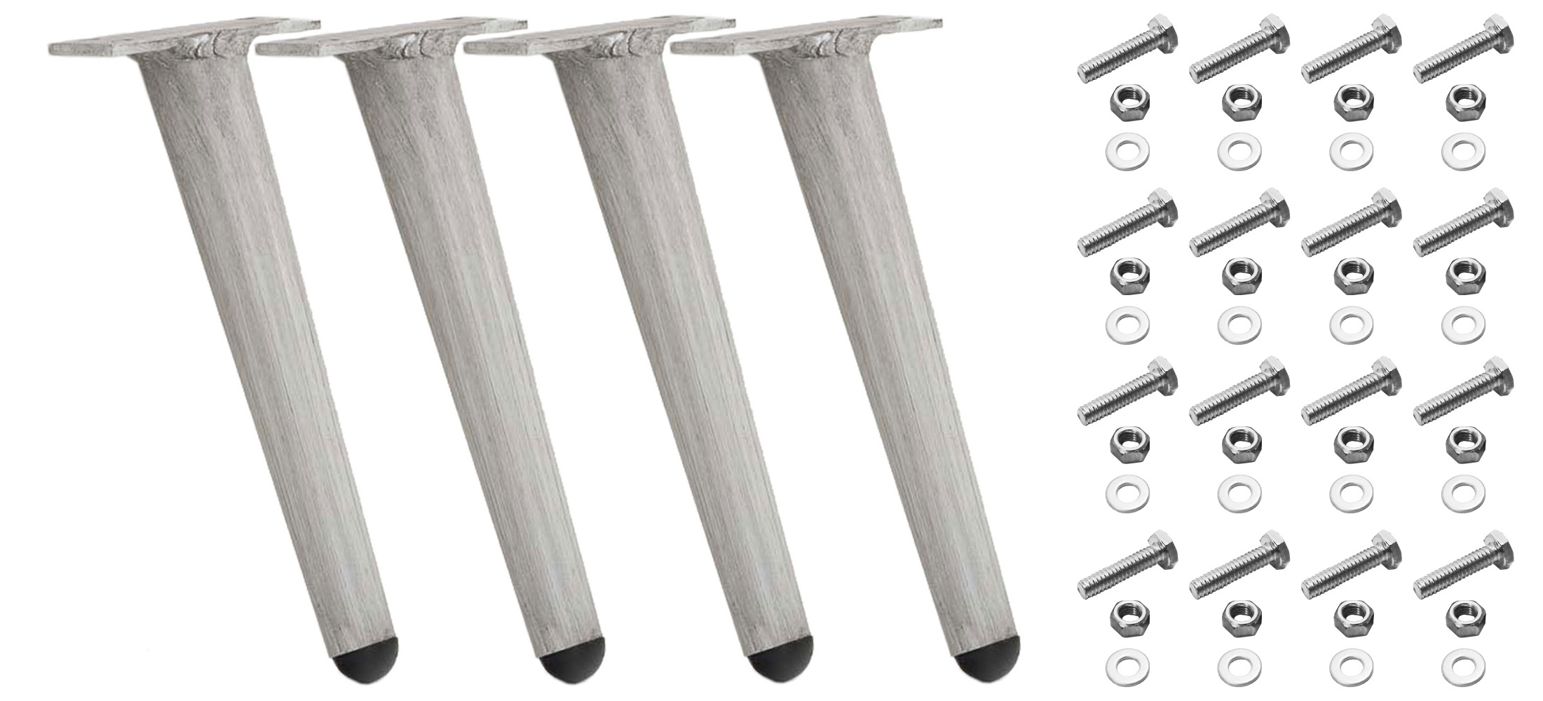 Lot de 4 pieds de meuble