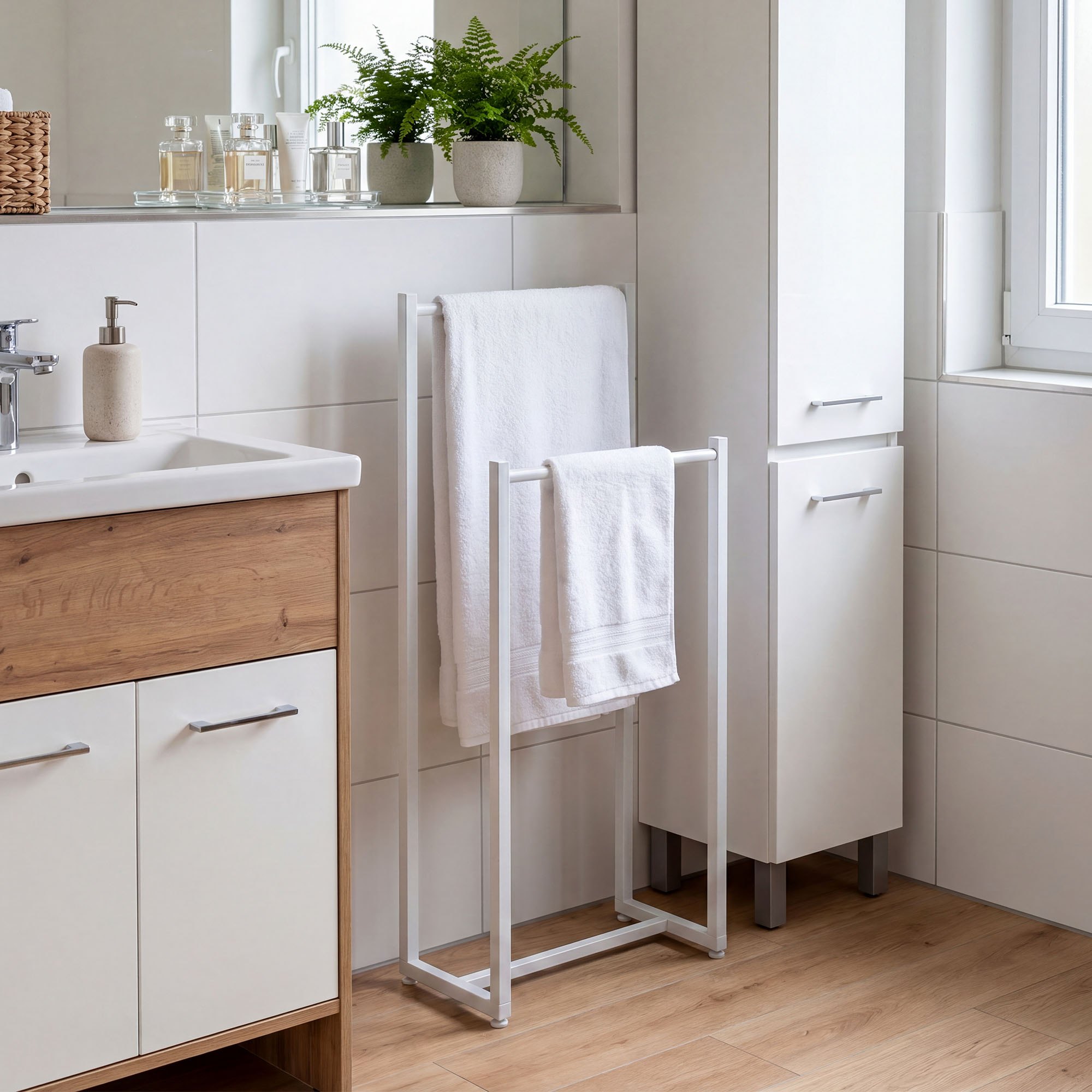 Porte-serviettes Taunton pour salle de bain &ndash; design moderne et fixation facile