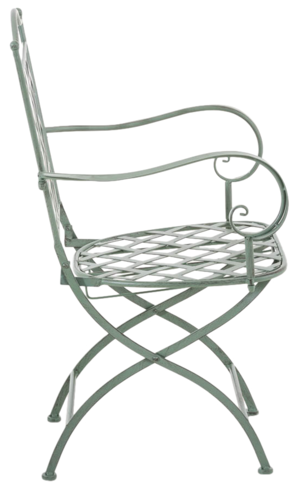 Lot de 2 chaises de jardin pliables Adara en fer