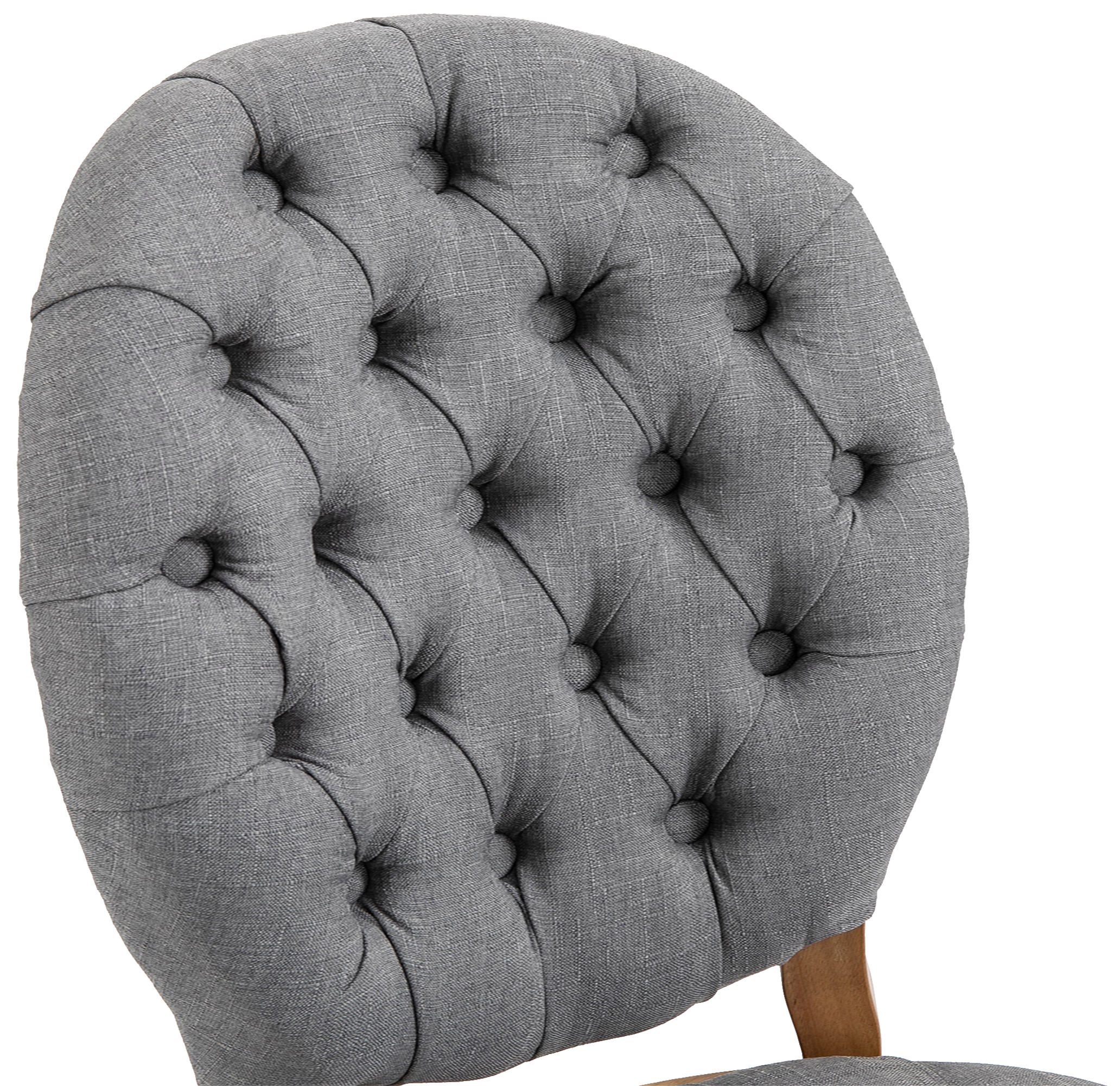 Chaise de salle à manger Temara en tissu