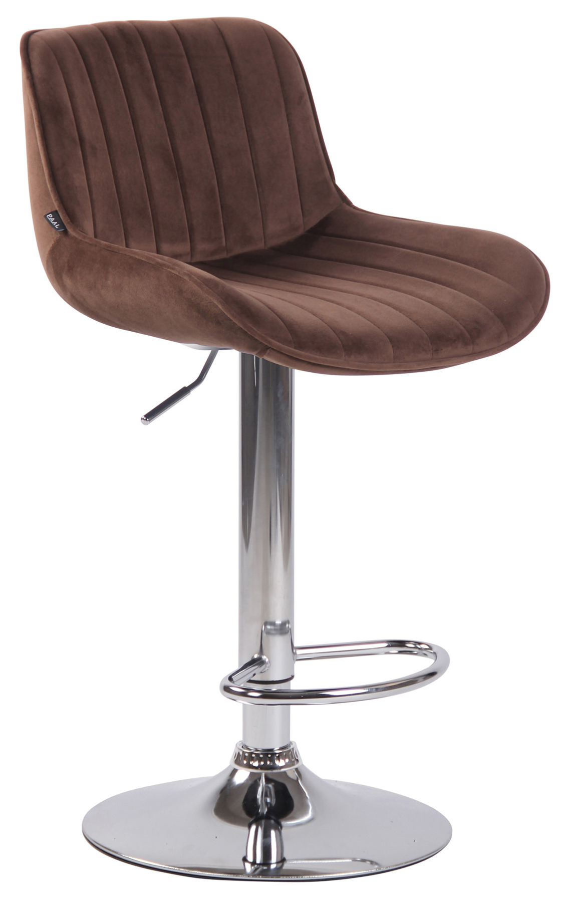 Lot de 2 Tabourets de bar Lentini en Velours Pied trompette en Métal