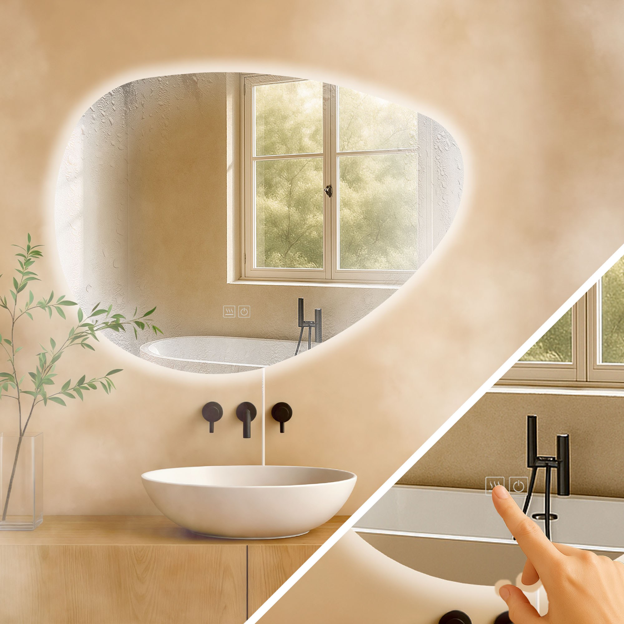 Miroir de salle de bain Almafie