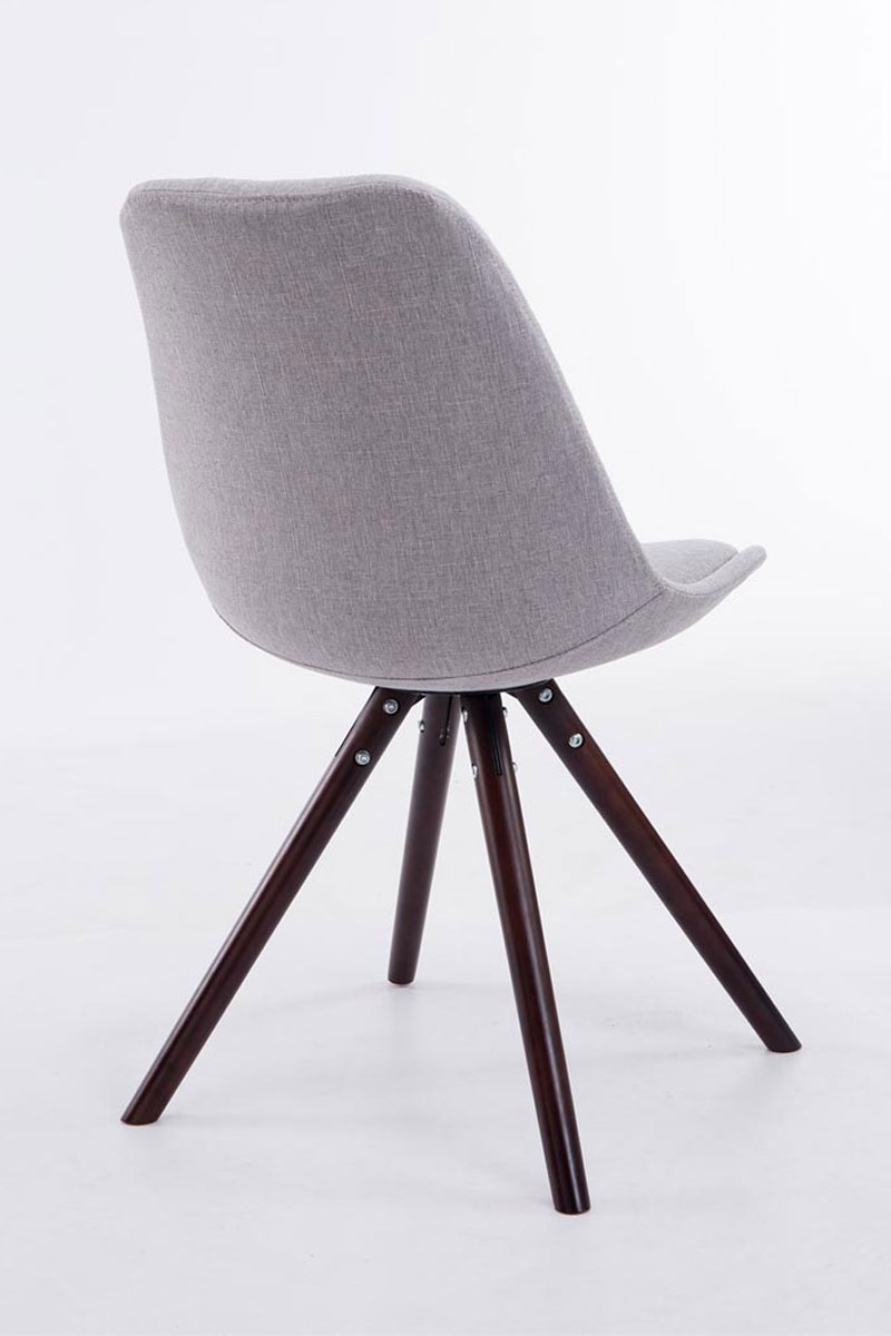 Chaise Toulouse tissu pieds ronds