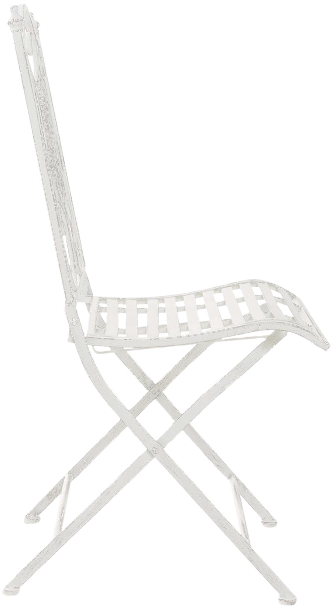 Lot de 2 chaises de jardin pliables Sibell en fer