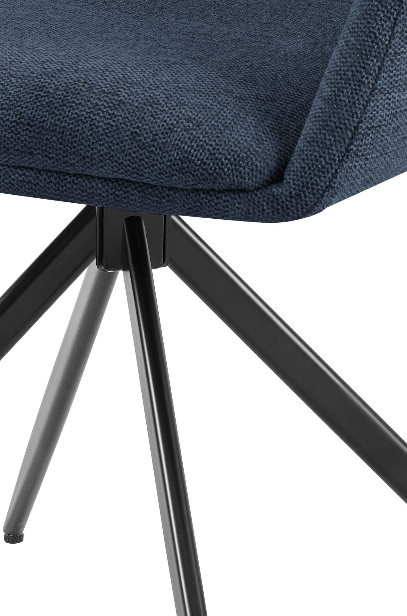 Lot de 2 chaises de salle a manger Olema en tissu