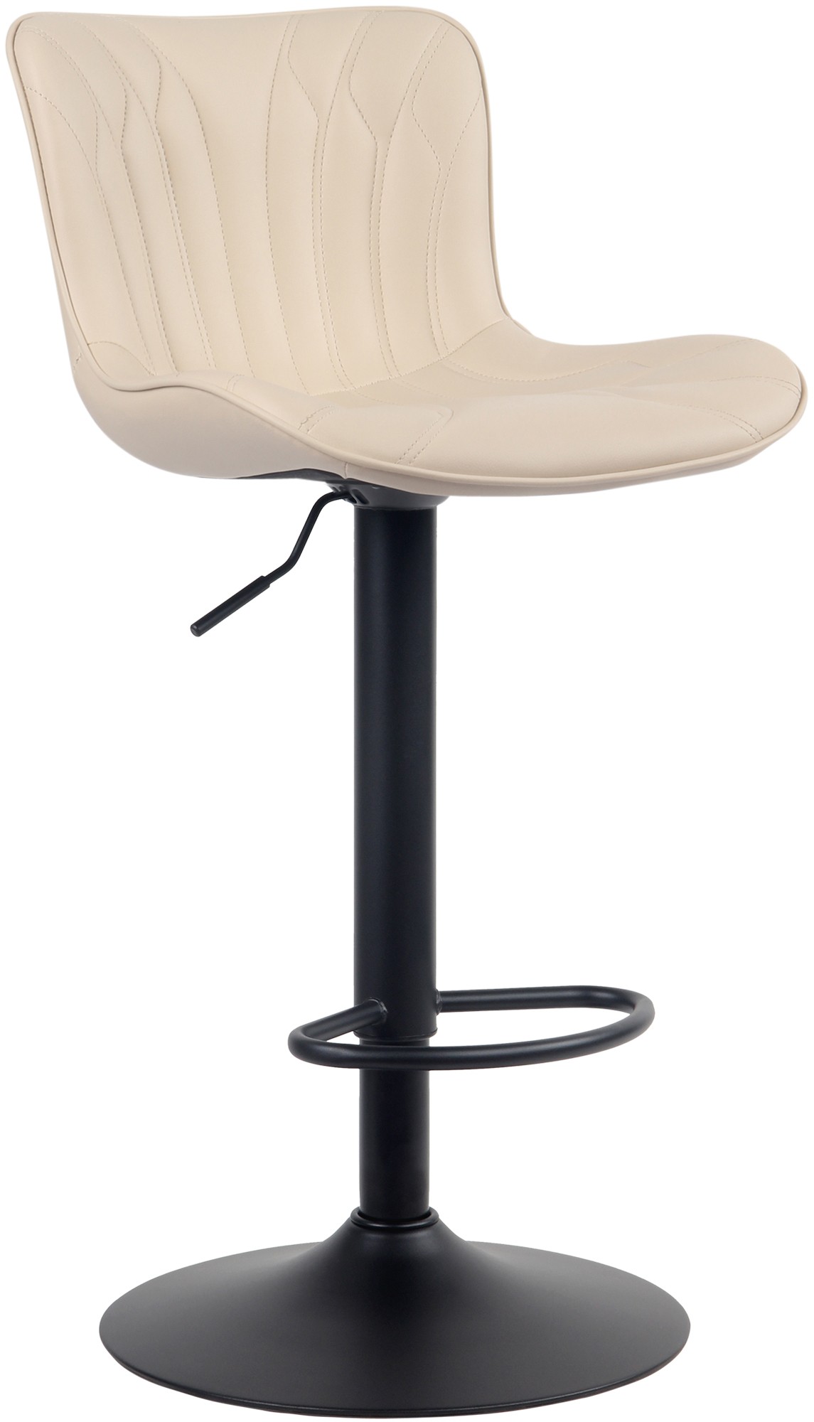 Tabouret de bar Linus Pied en Métal Hauteur réglable Siège pivotant