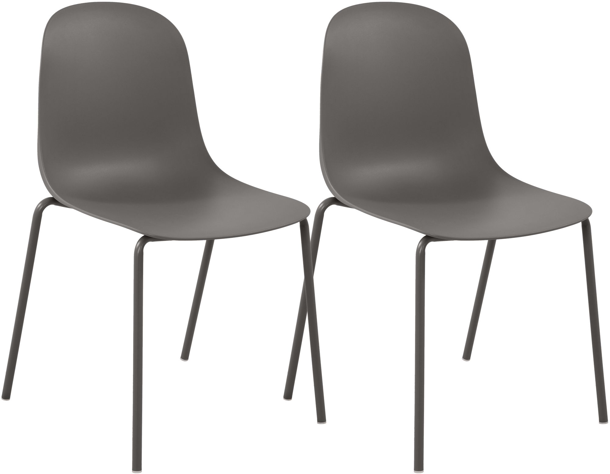 Lot de 2 chaises empilables Hardin