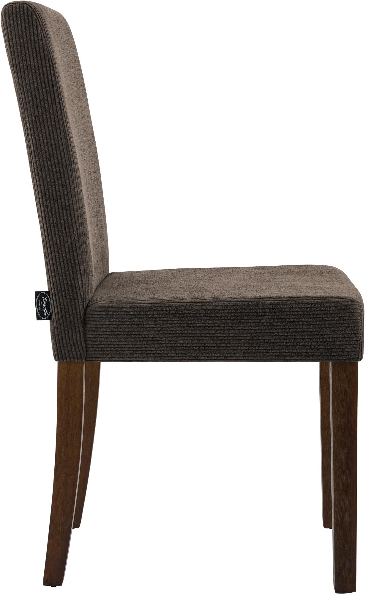 Chaise de salle à manger Ina velours côtelé