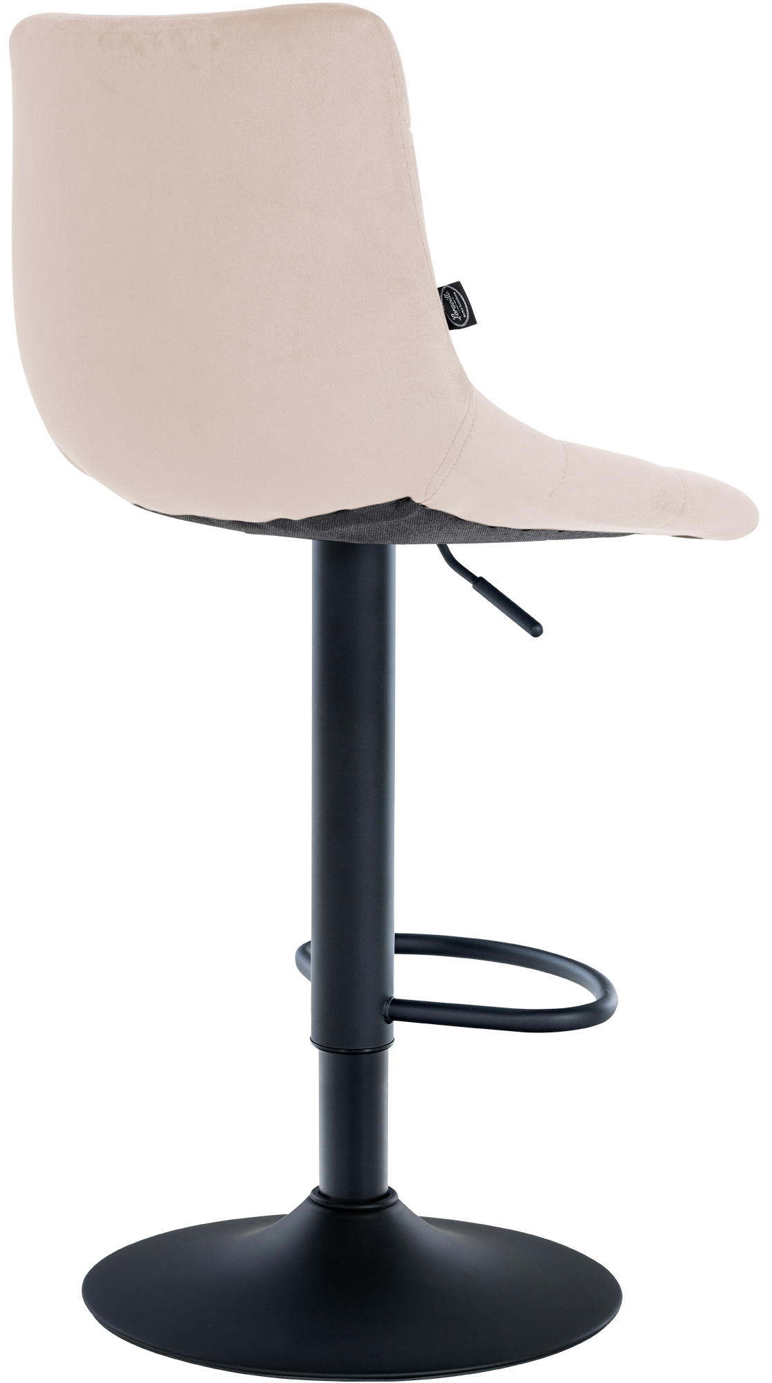 Lot de 2 tabourets de bar Jerry velours