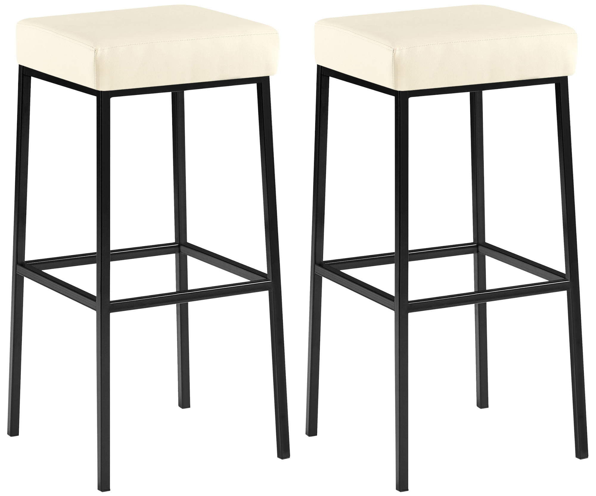 Lot de 2 tabourets de bar Montréal en similicuir