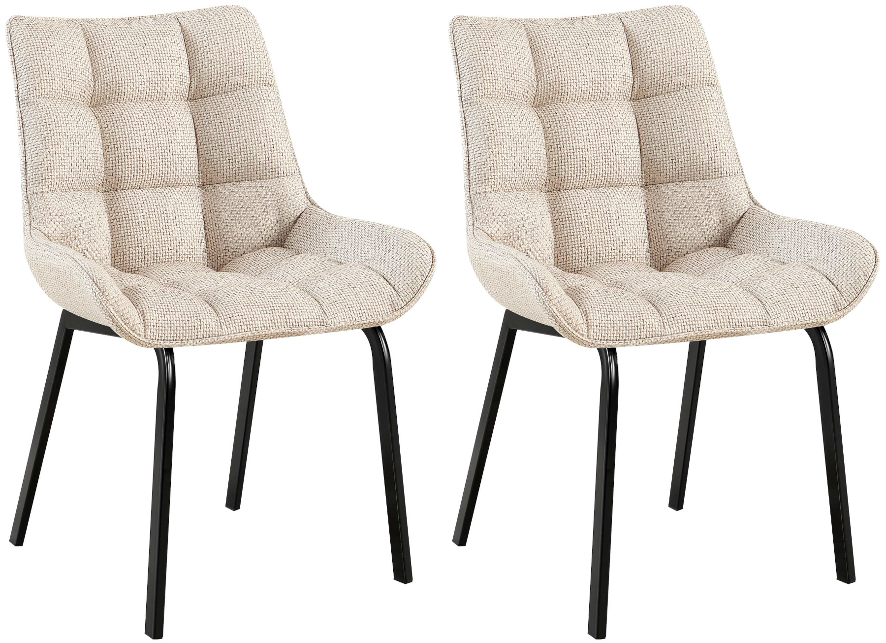 Lot de 2 chaises de salle à manger Saranda