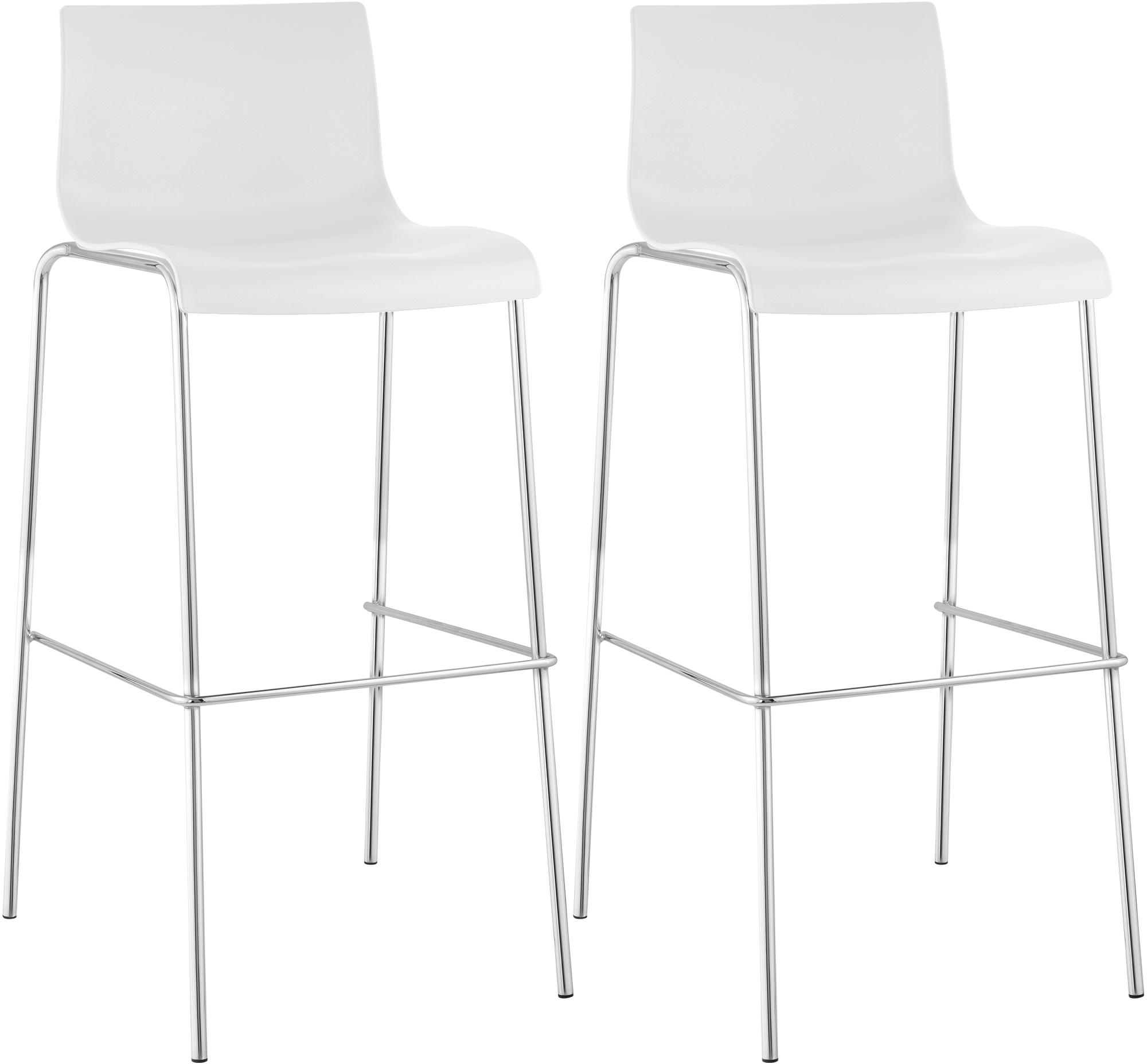 Lot de 2 tabourets de bar Hover en plastique