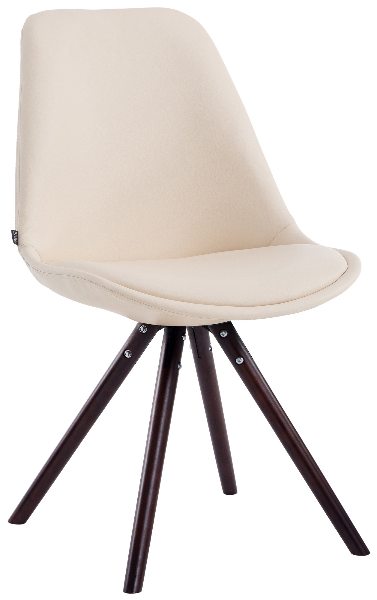Chaise visiteur LAVAL similicuir pieds ronds